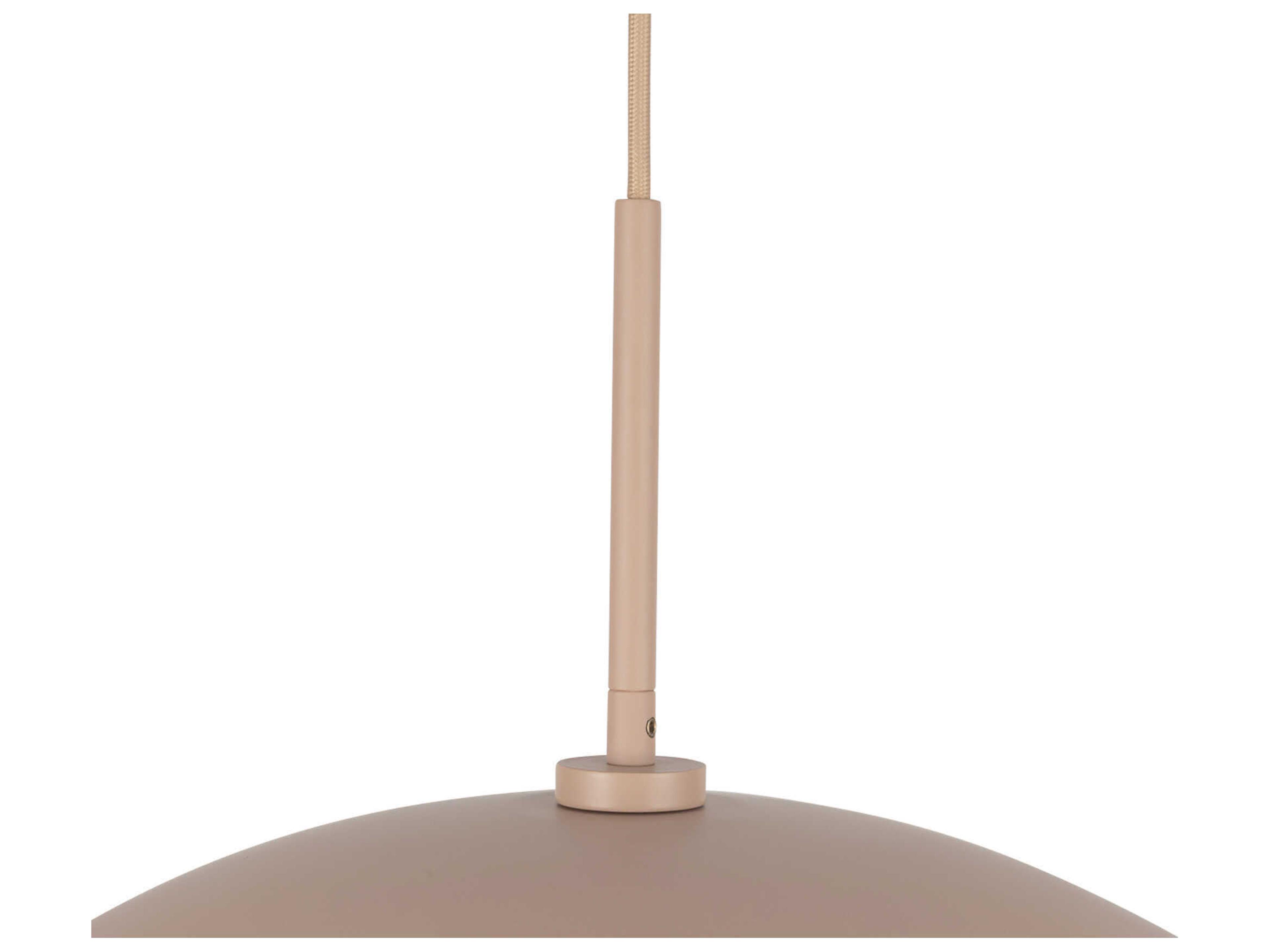 Kuzco Lighting Kirby 1-Light Peach Orange Dome Pendant