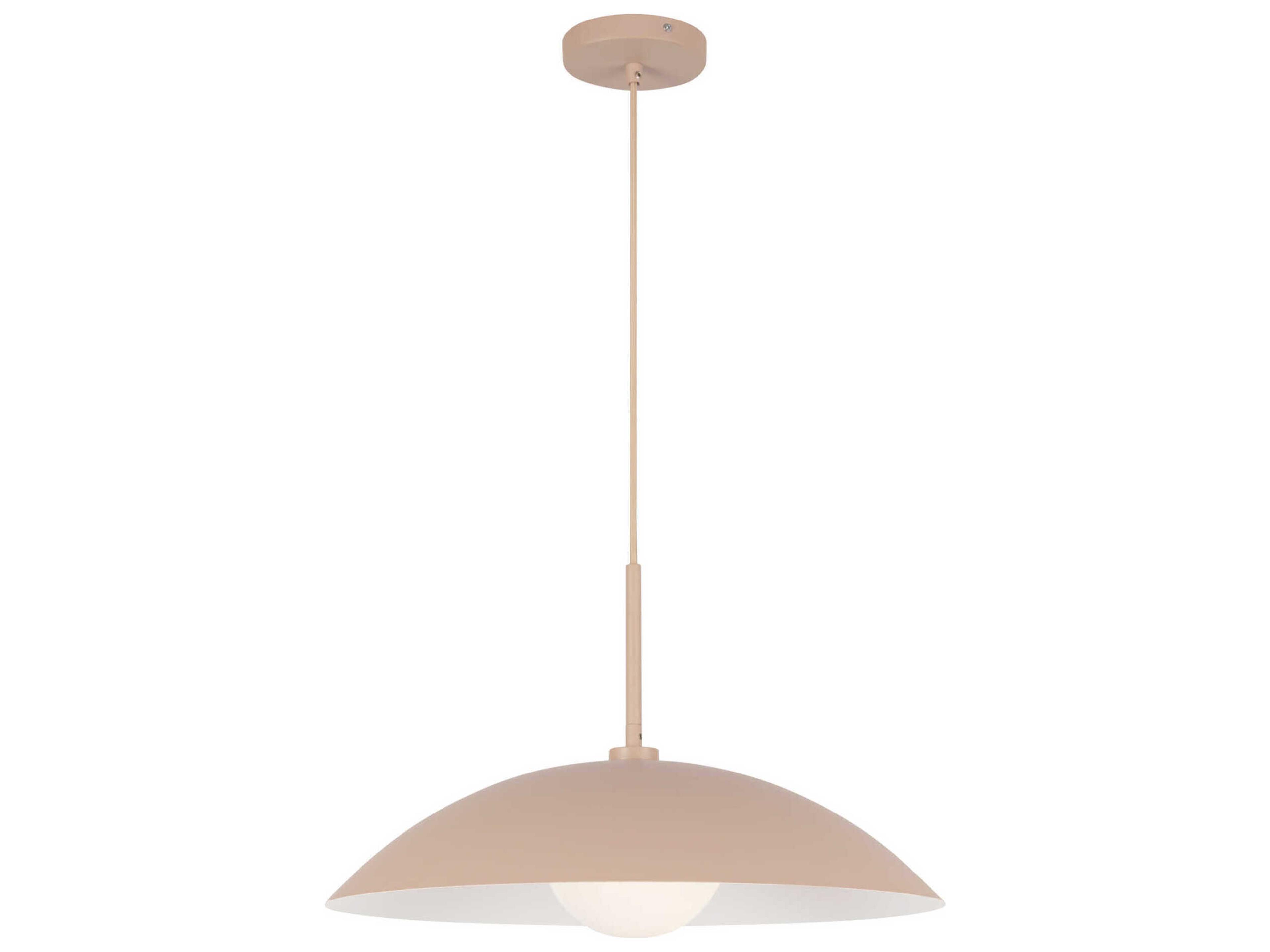 Kuzco Lighting Regent 1-Light Peach Orange Dome Pendant