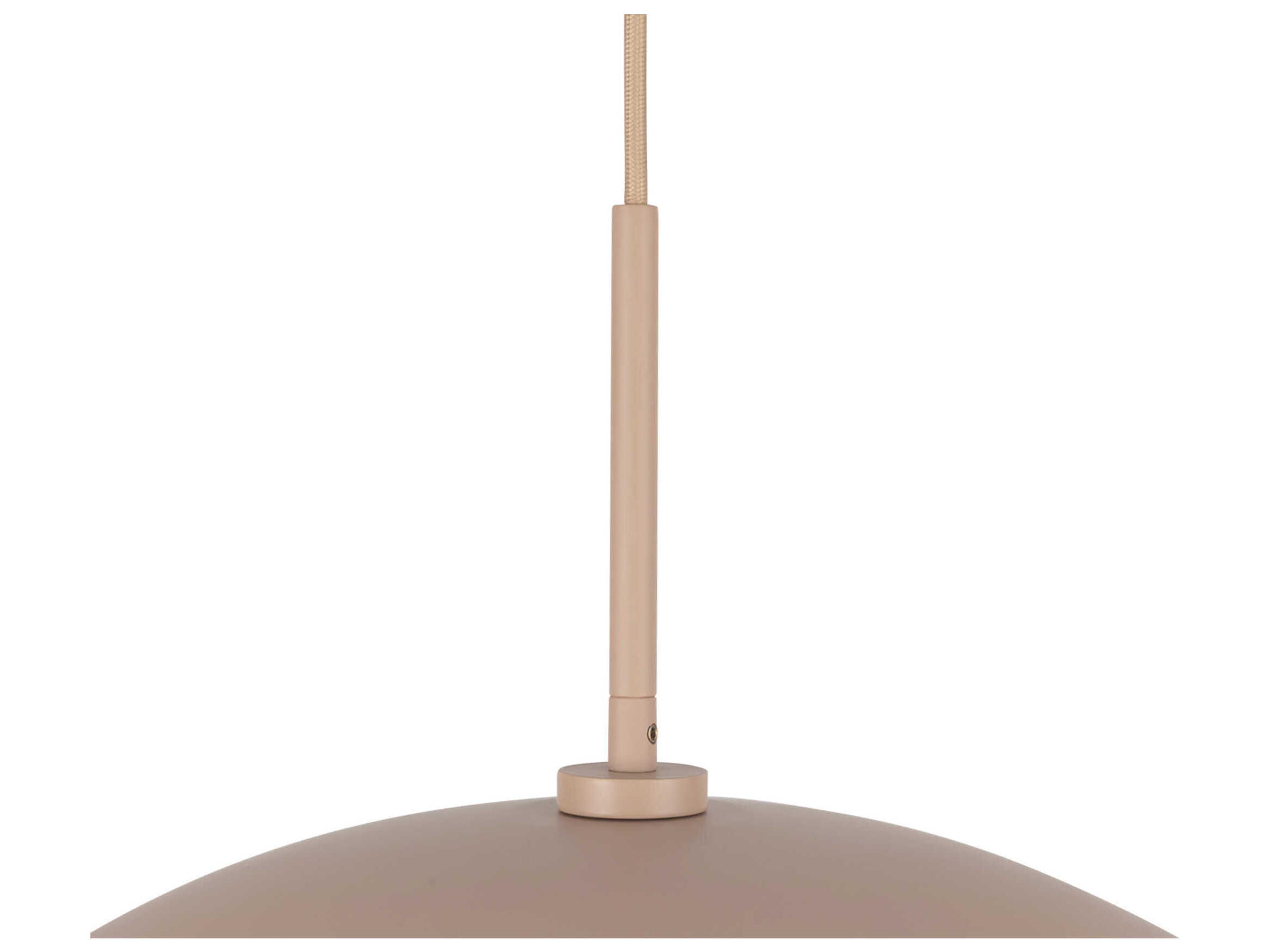 Kuzco Lighting Regent 1-Light Peach Orange Dome Pendant