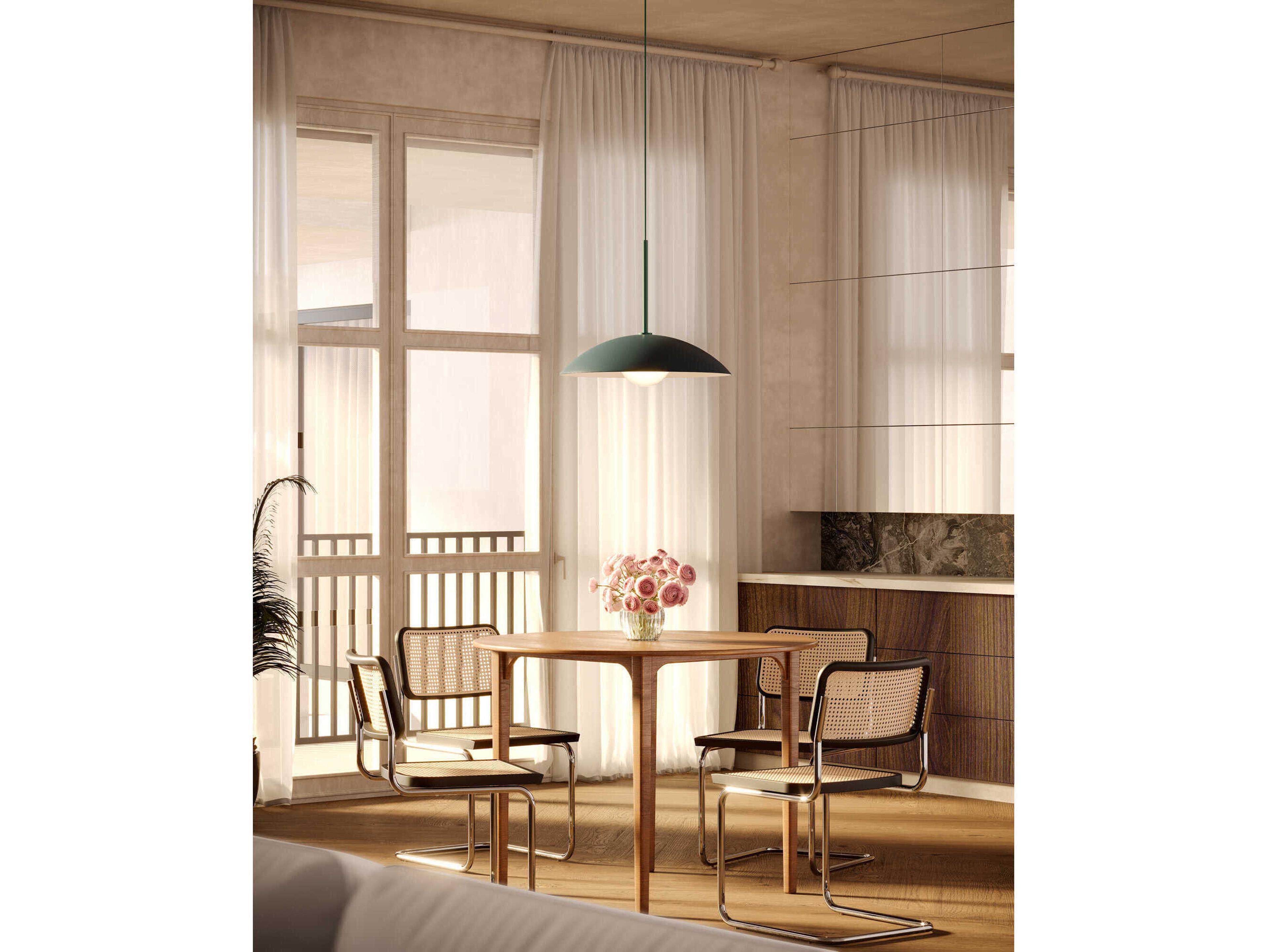 Kuzco Lighting Regent 1-Light Pine Green Dome Pendant