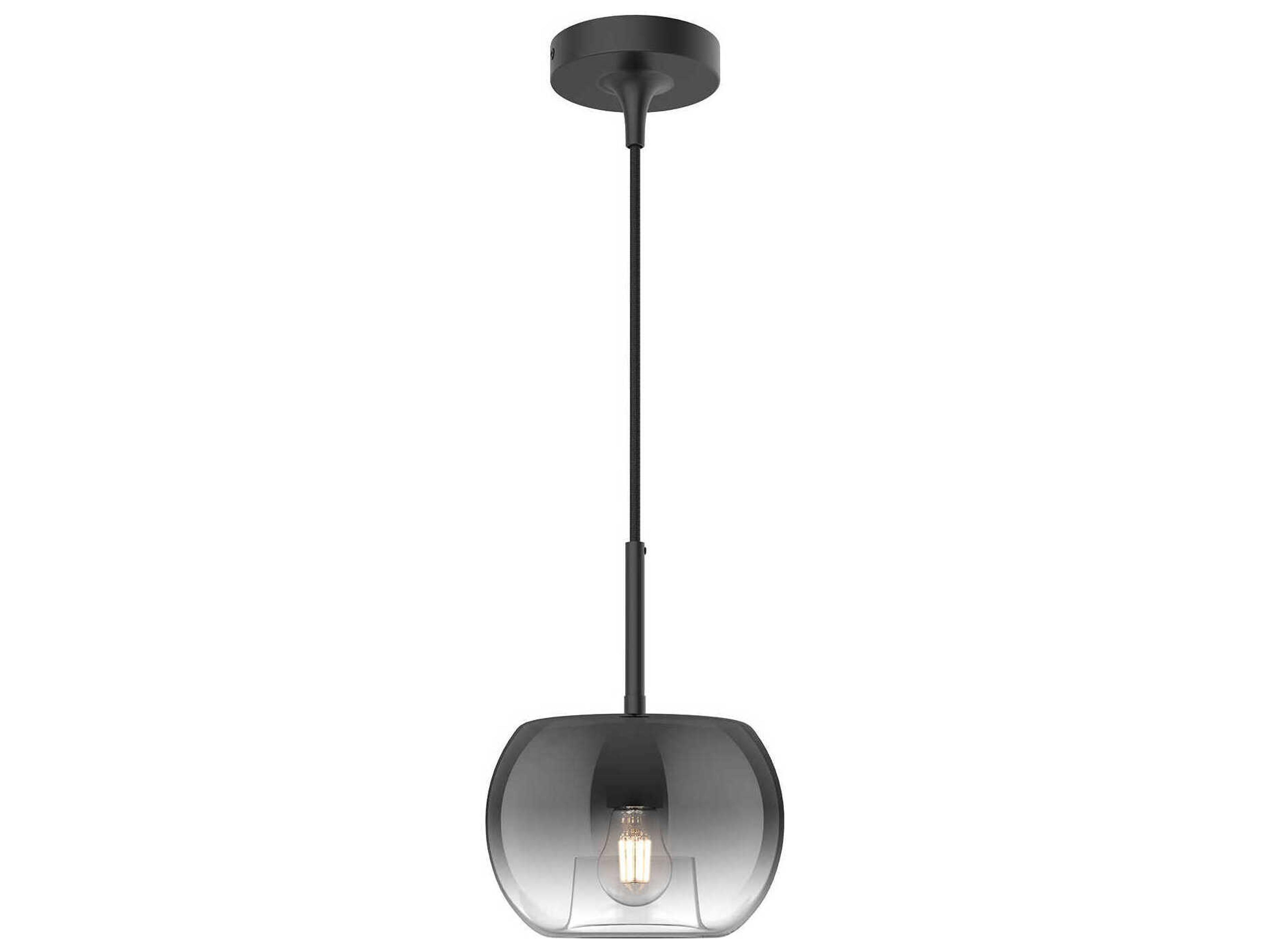 Samar 1-Light Black Globe Mini Pendant