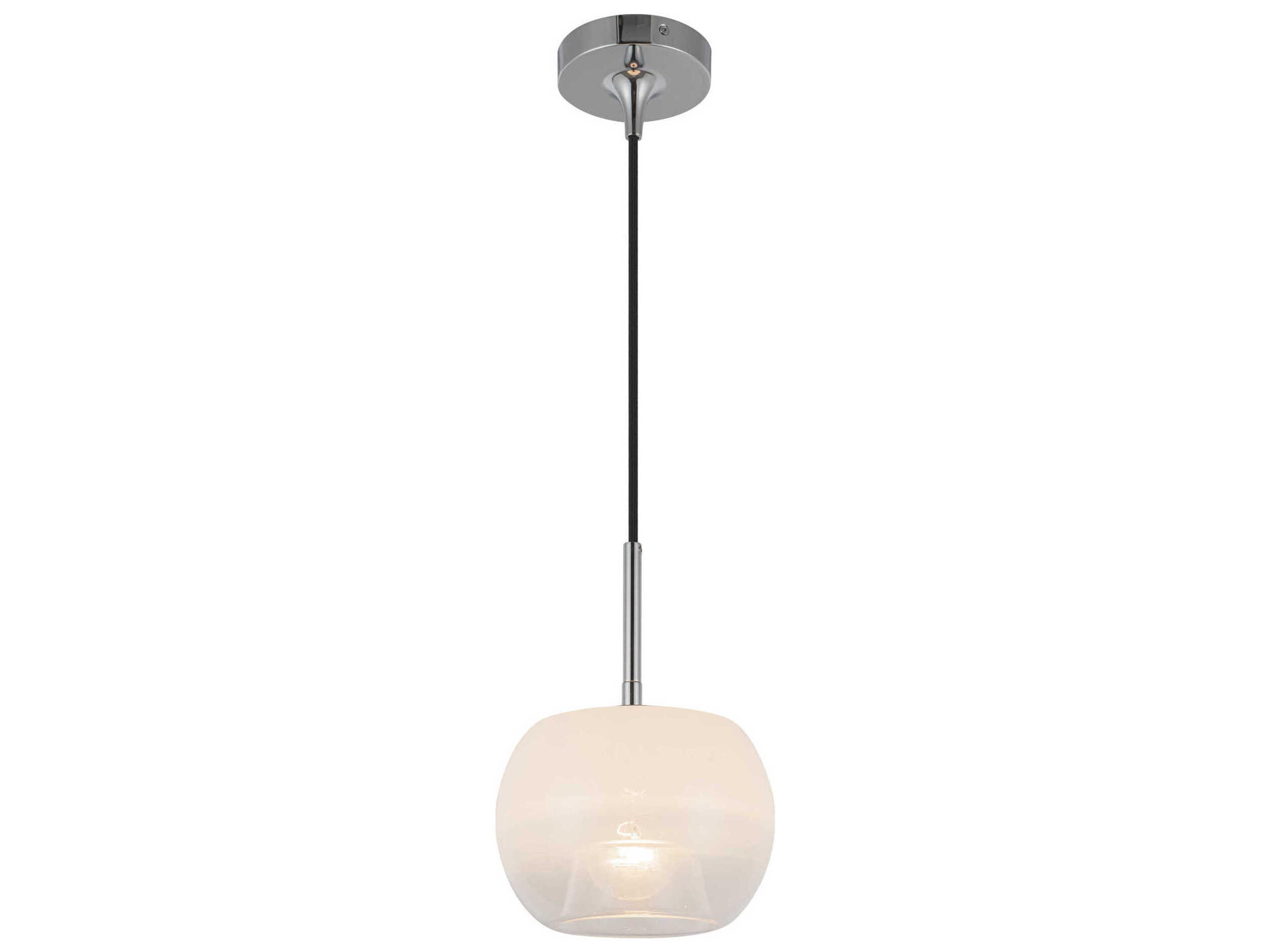 Kuzco Lighting Samar 1-Light Chrome Globe Mini Pendant