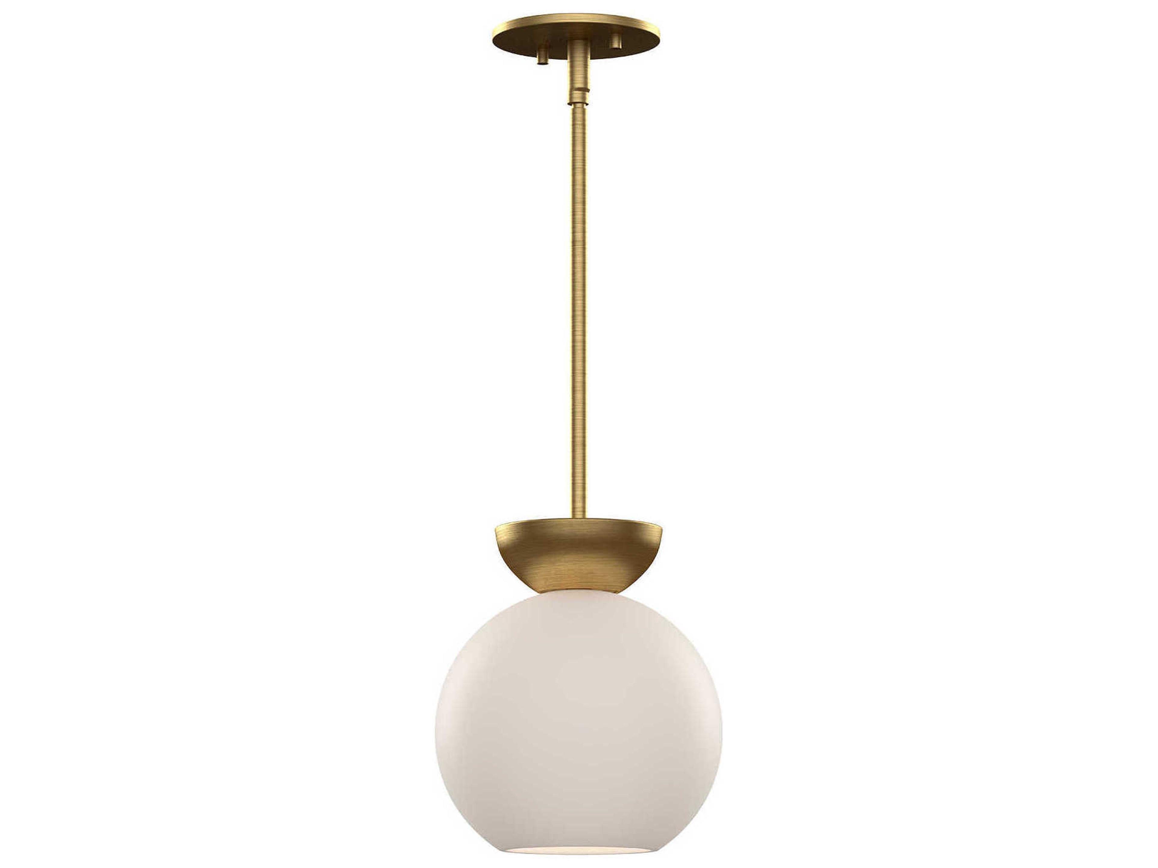 Arcadia 1-Light Brushed Gold Globe Pendant