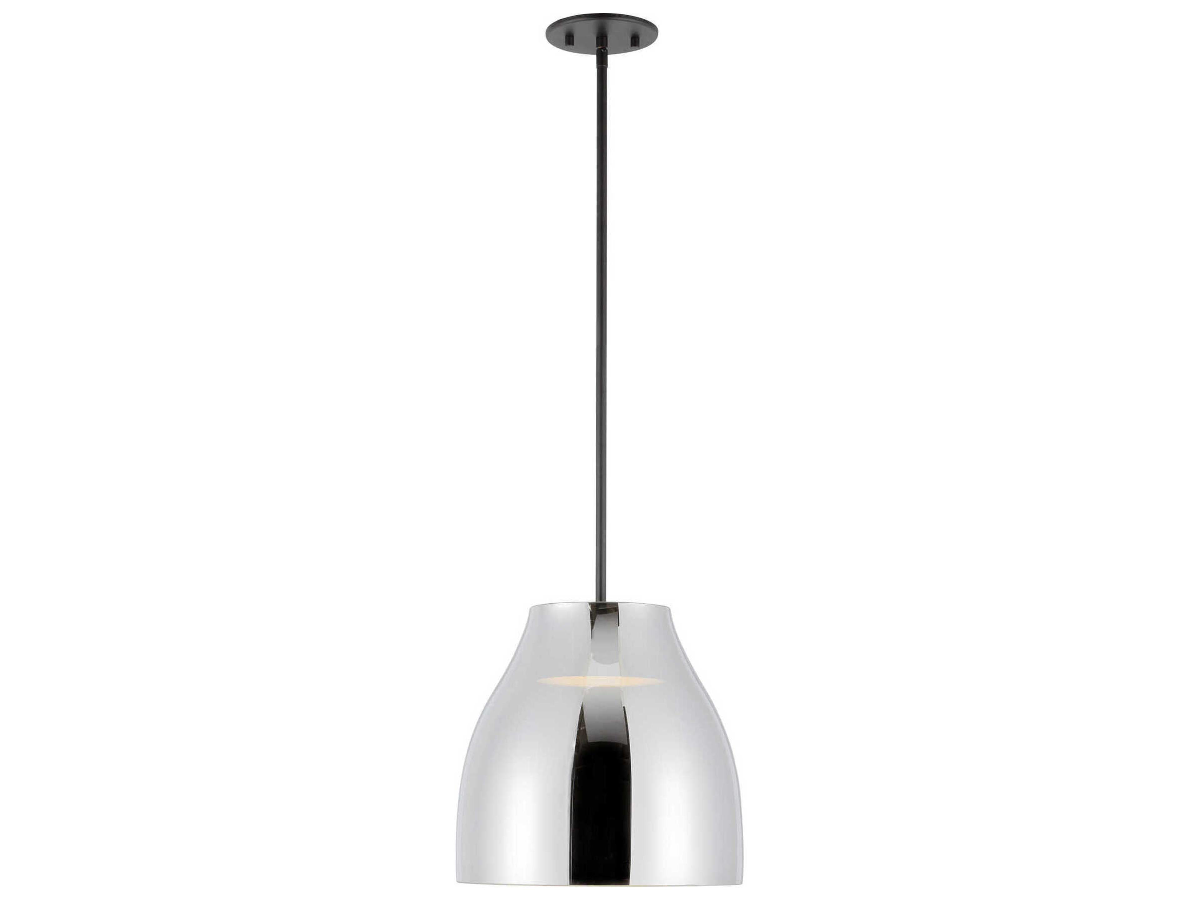 Kuzco Lighting Trinity Black Chrome Mini Pendant