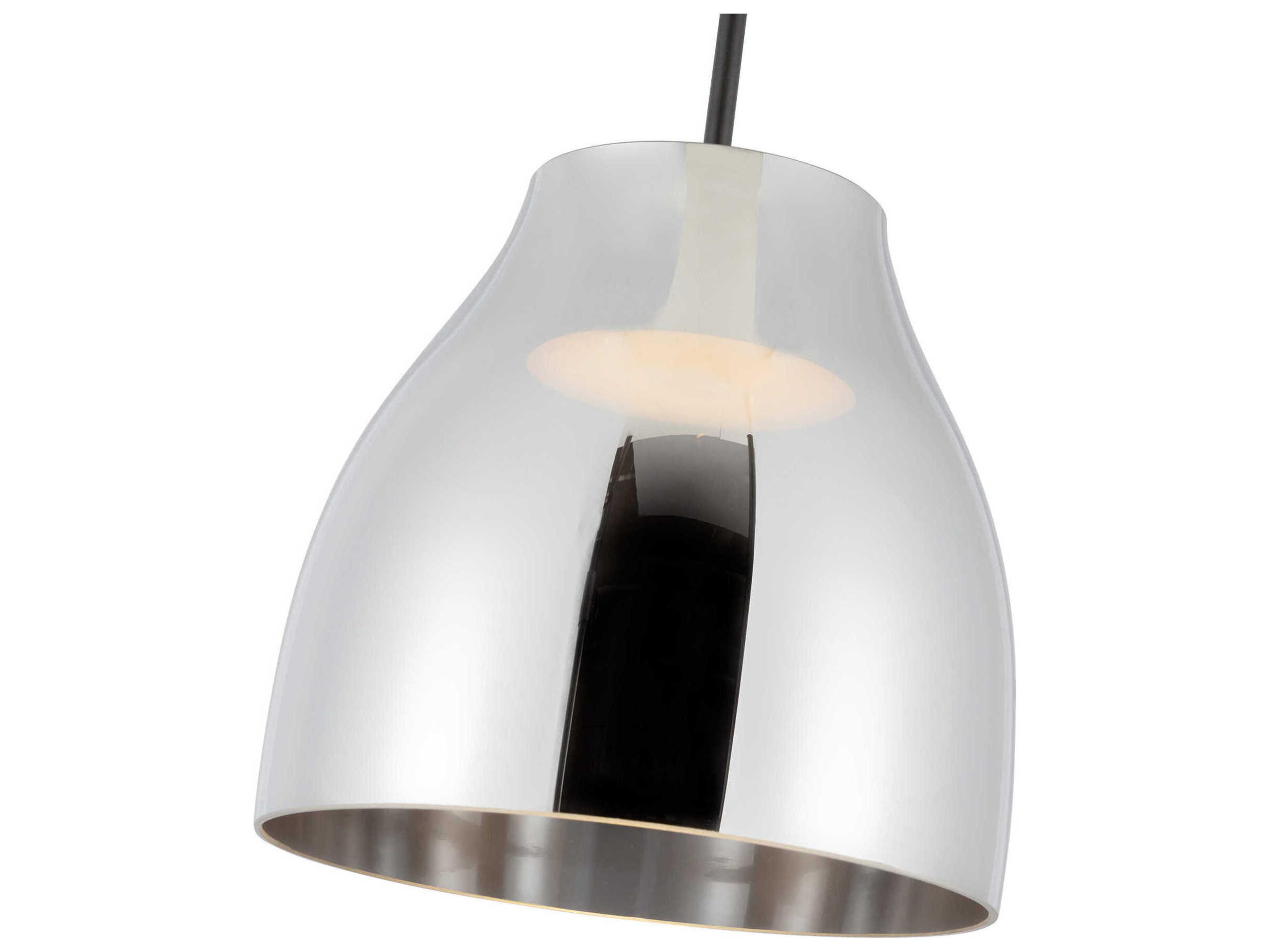 Kuzco Lighting Trinity Black Chrome Mini Pendant