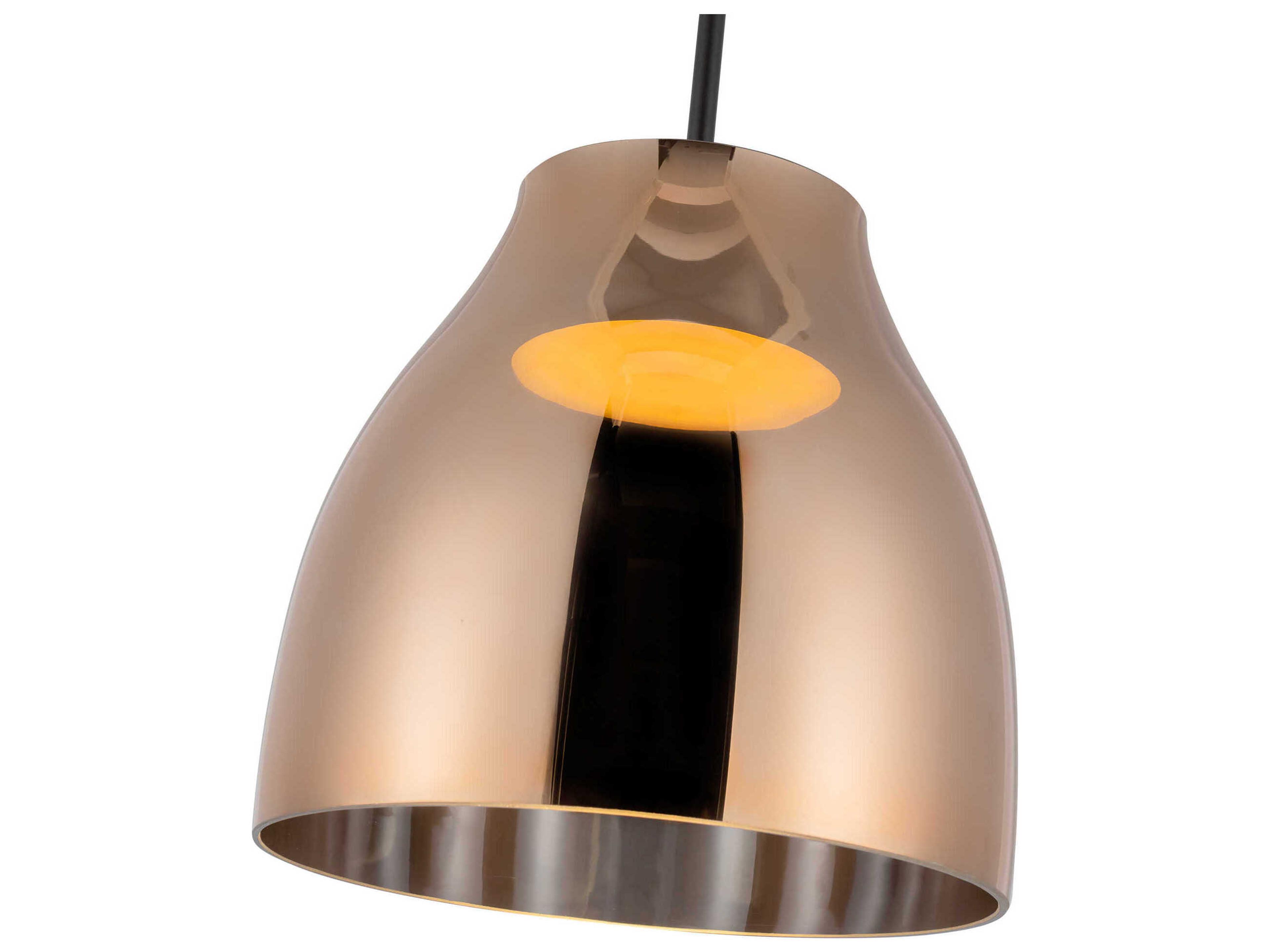 Kuzco Lighting Trinity Black Copper Mini Pendant