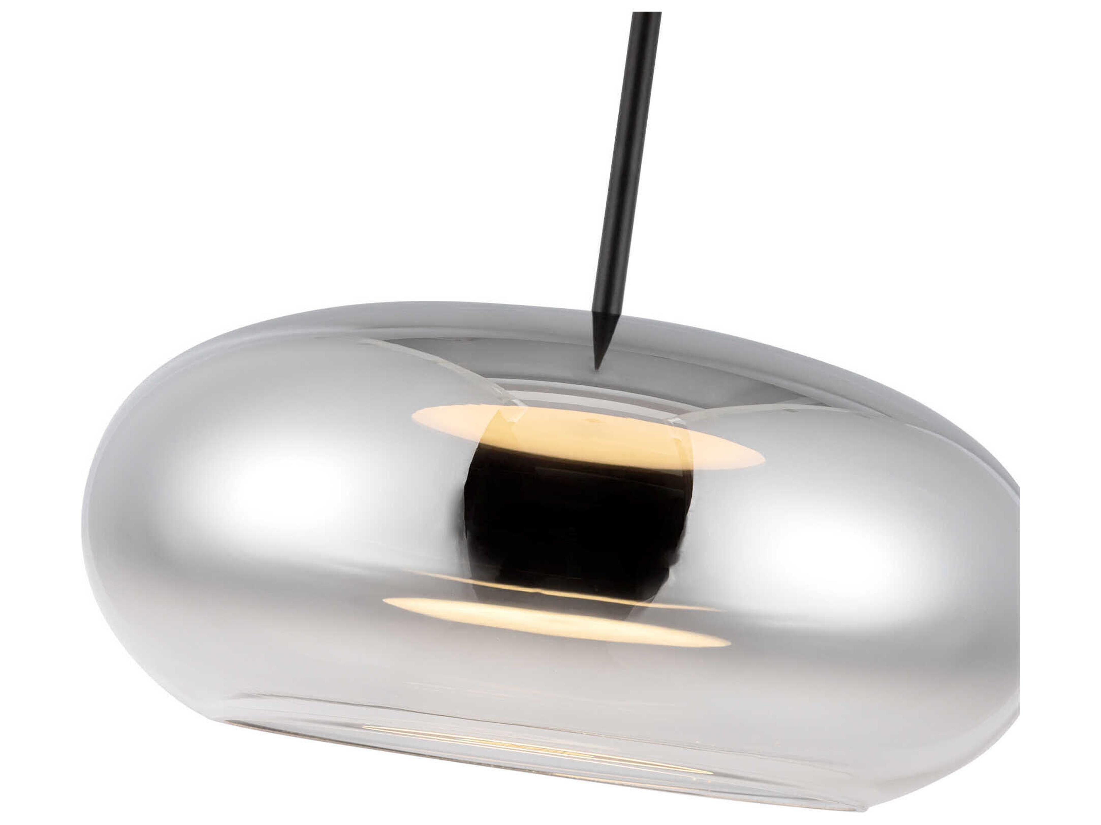 Kuzco Lighting Trinity Black Chrome Pendant