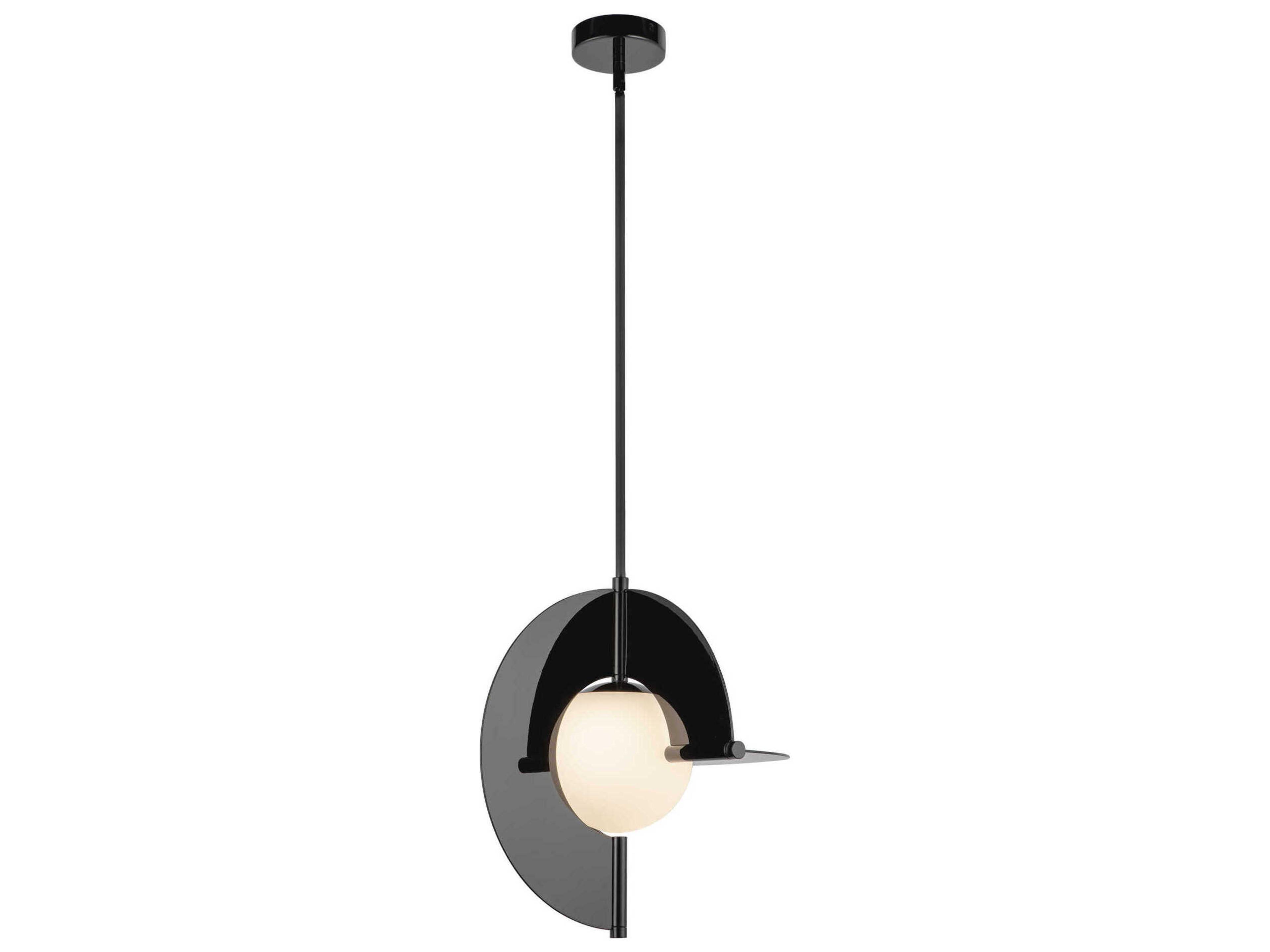 Kuzco Lighting Scorpio Glossy Black Geometric Pendant