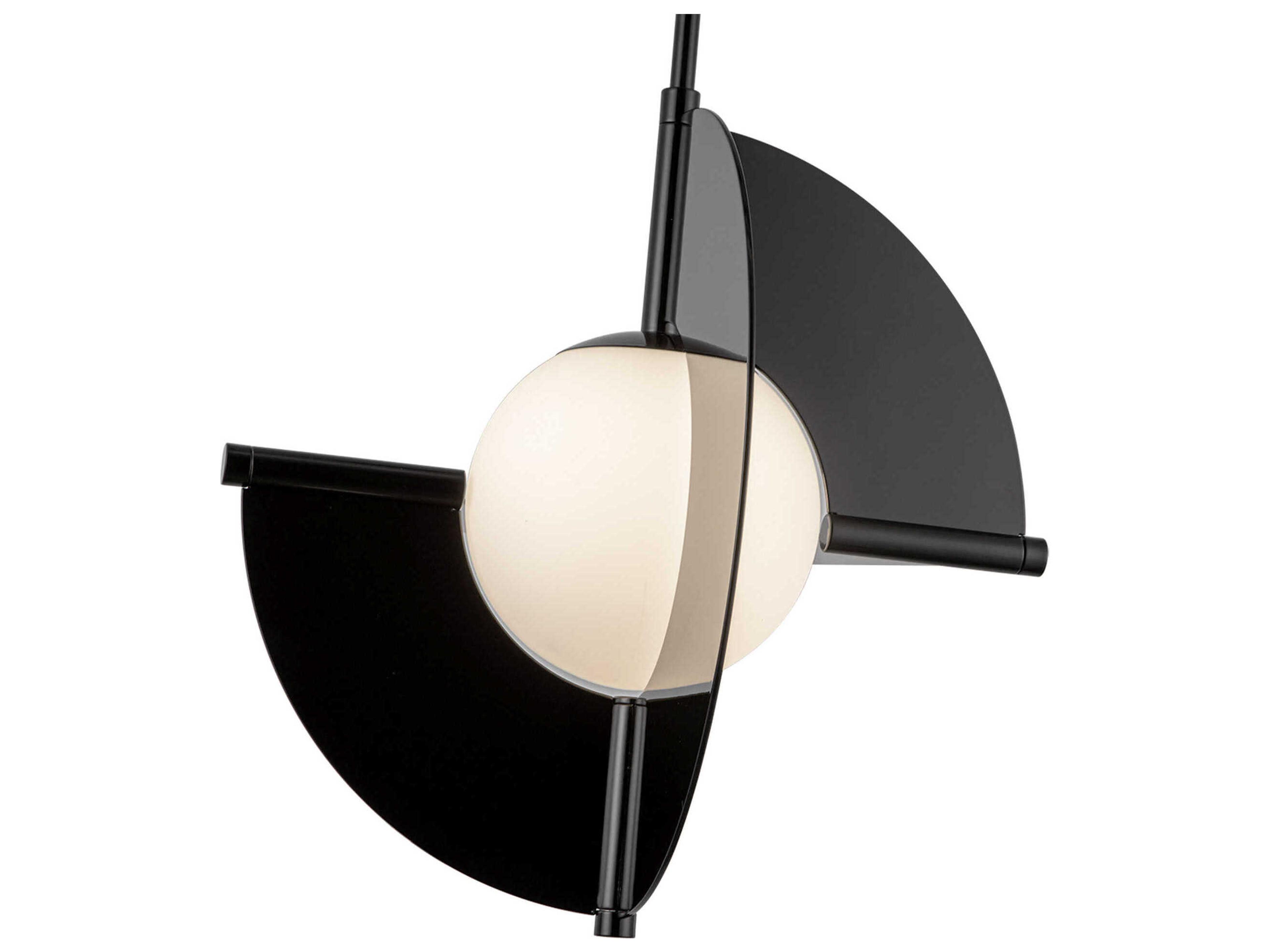 Kuzco Lighting Scorpio Glossy Black Geometric Pendant