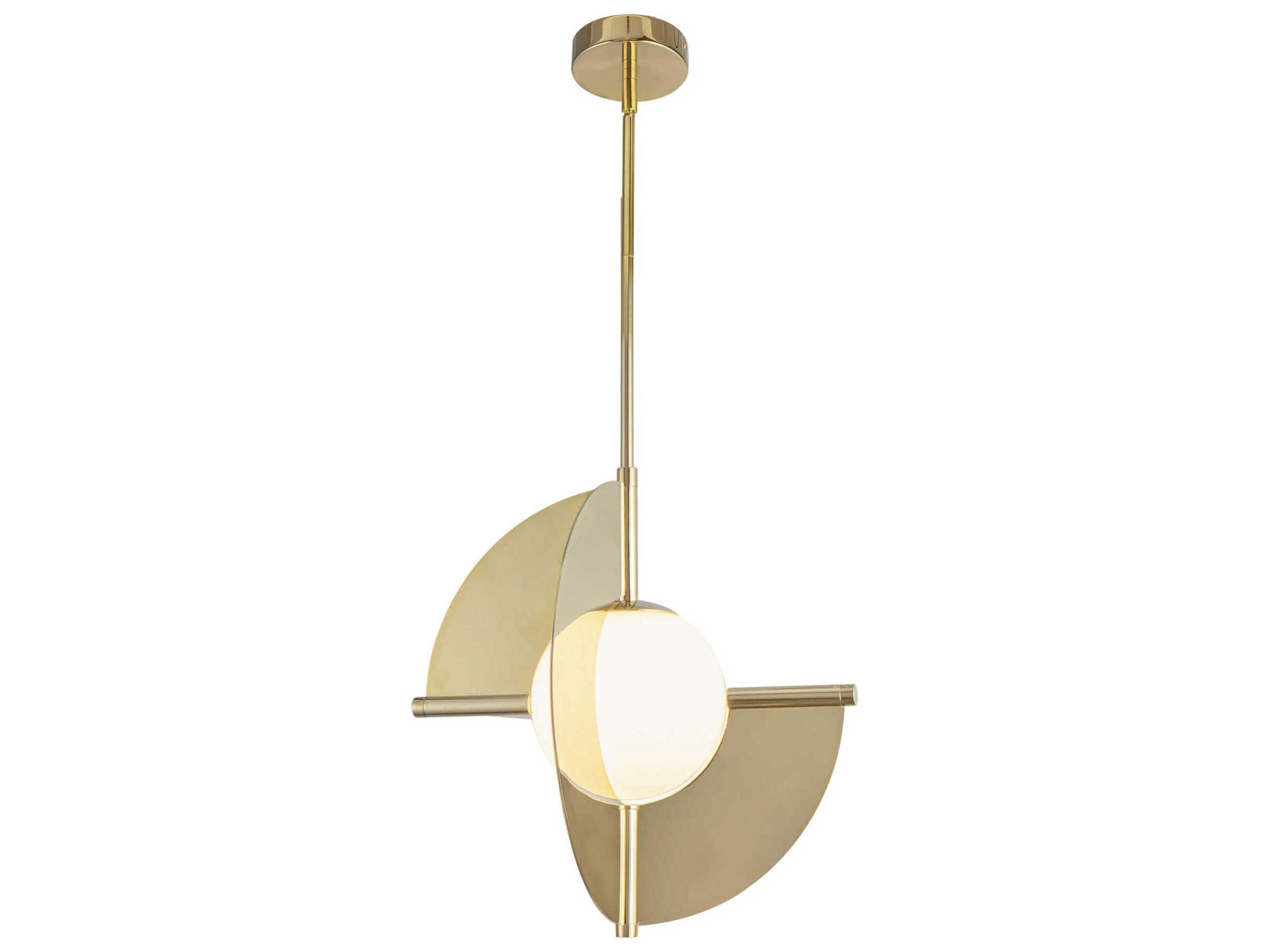 Kuzco Lighting Scorpio Metallic Brass Geometric Pendant