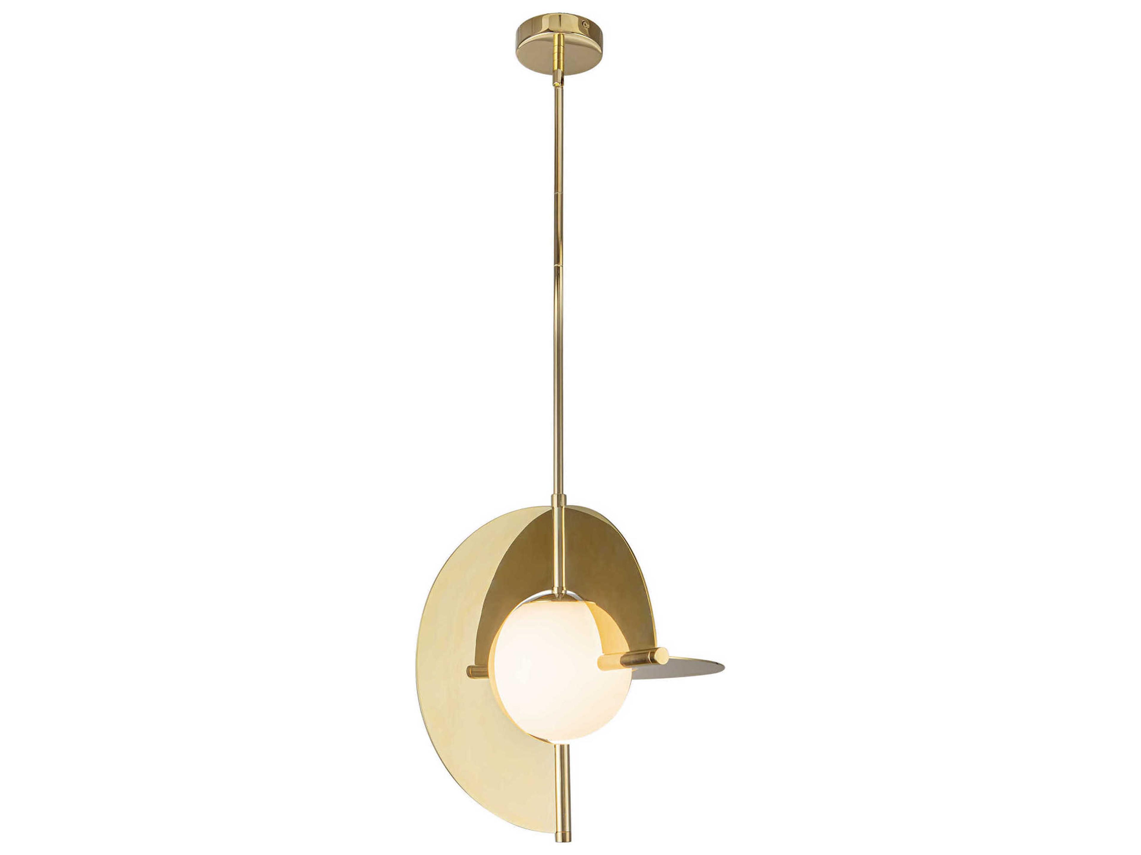 Kuzco Lighting Scorpio Metallic Brass Geometric Pendant
