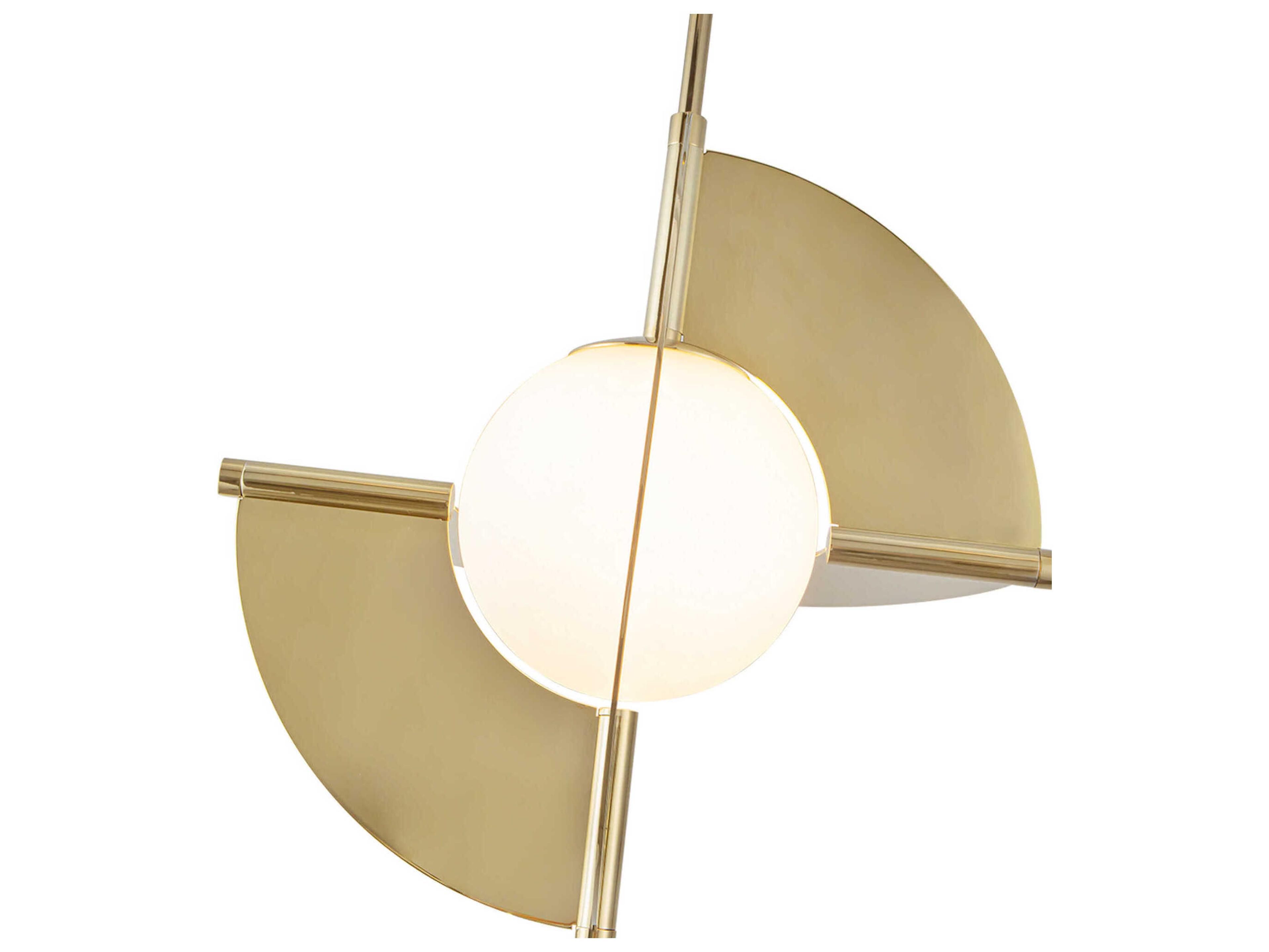 Kuzco Lighting Scorpio Metallic Brass Geometric Pendant