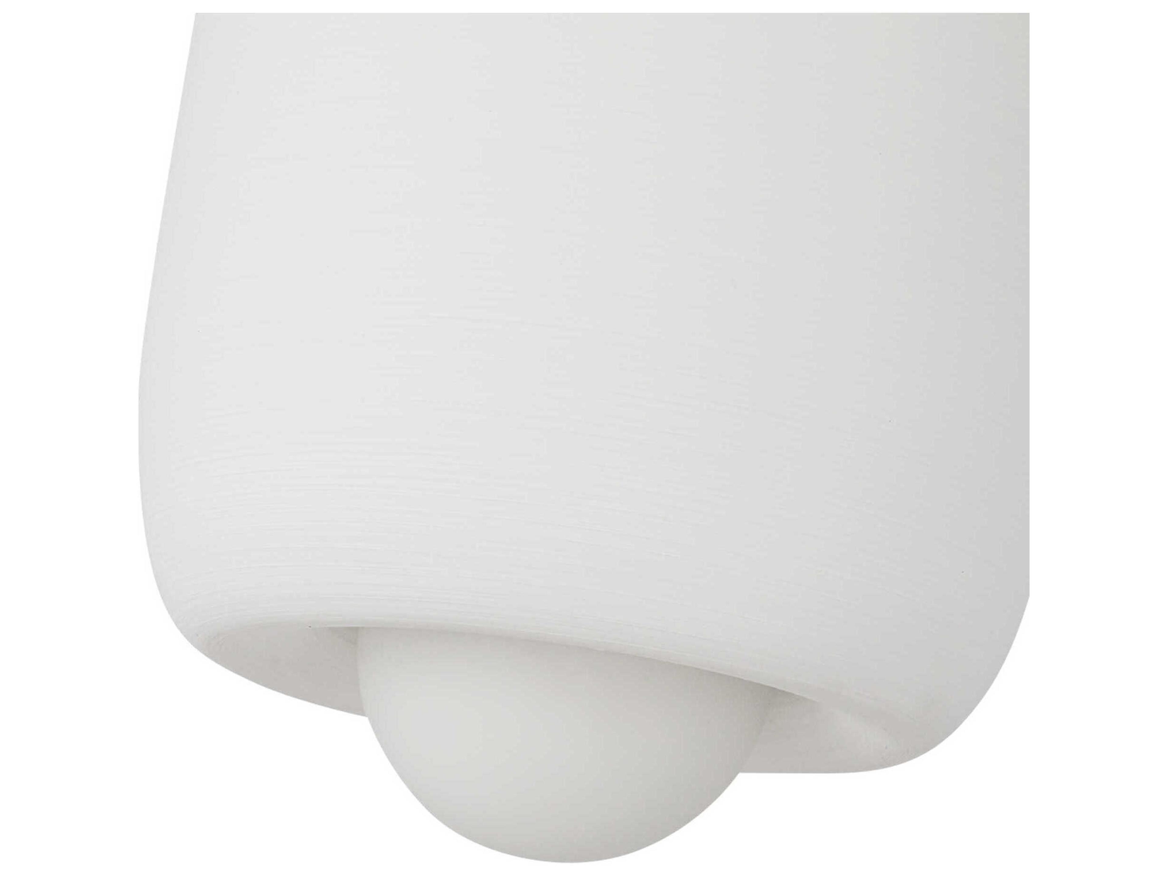 Kuzco Lighting Hayden Antique White Cylinder Mini Pendant