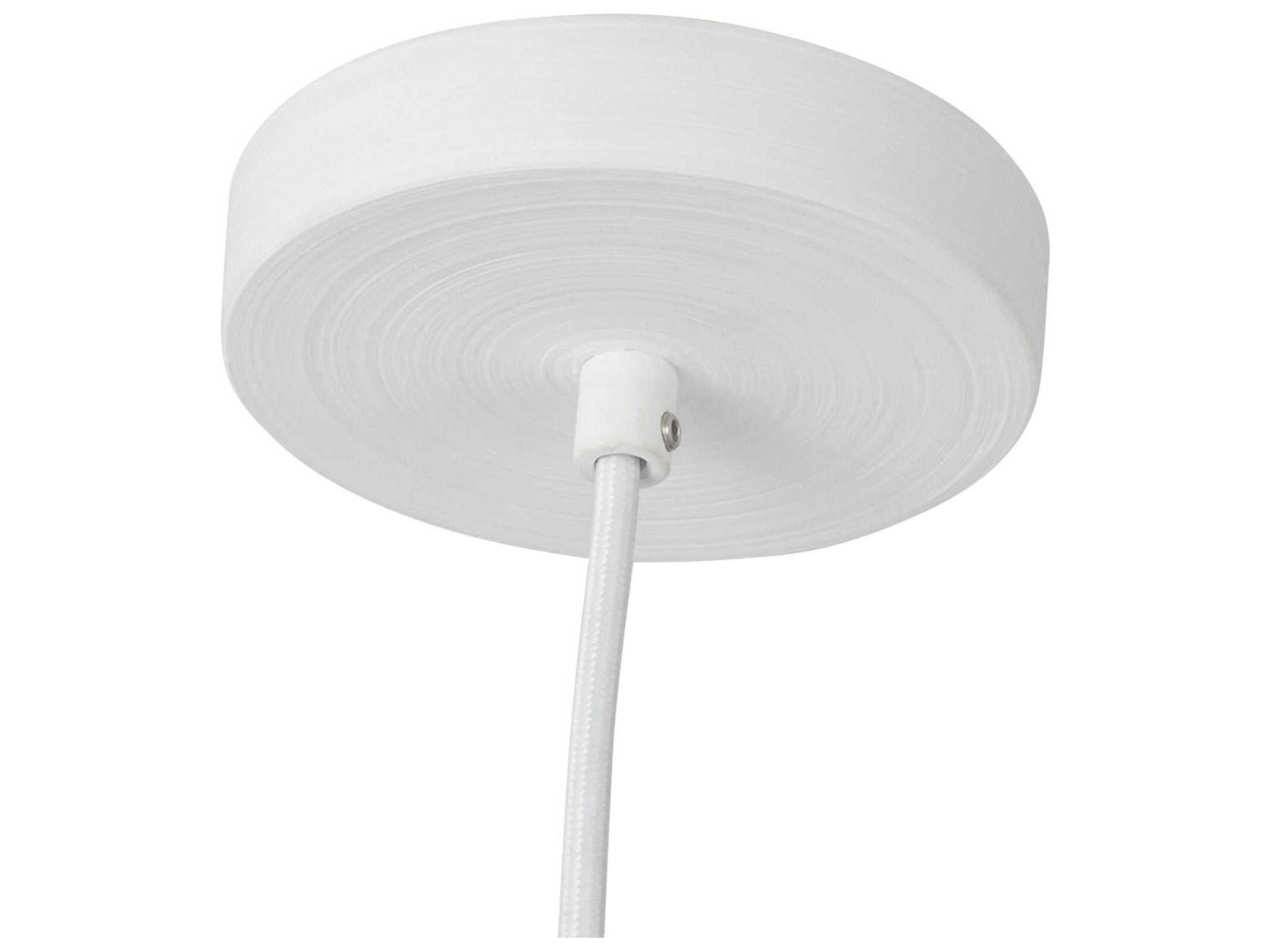 Kuzco Lighting Hayden Antique White Cylinder Mini Pendant