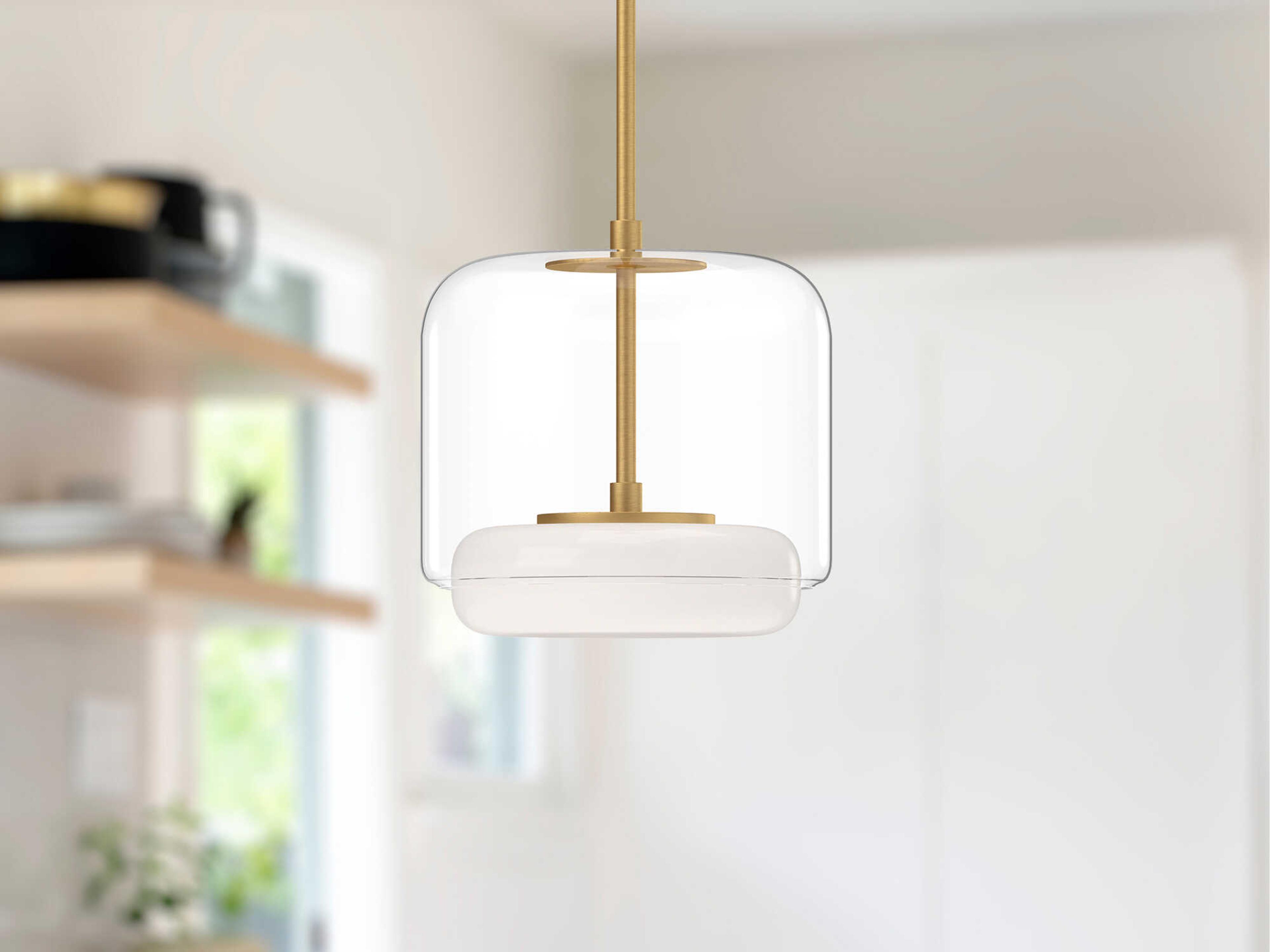Kuzco Lighting Enkel Brushed Gold Mini Pendant