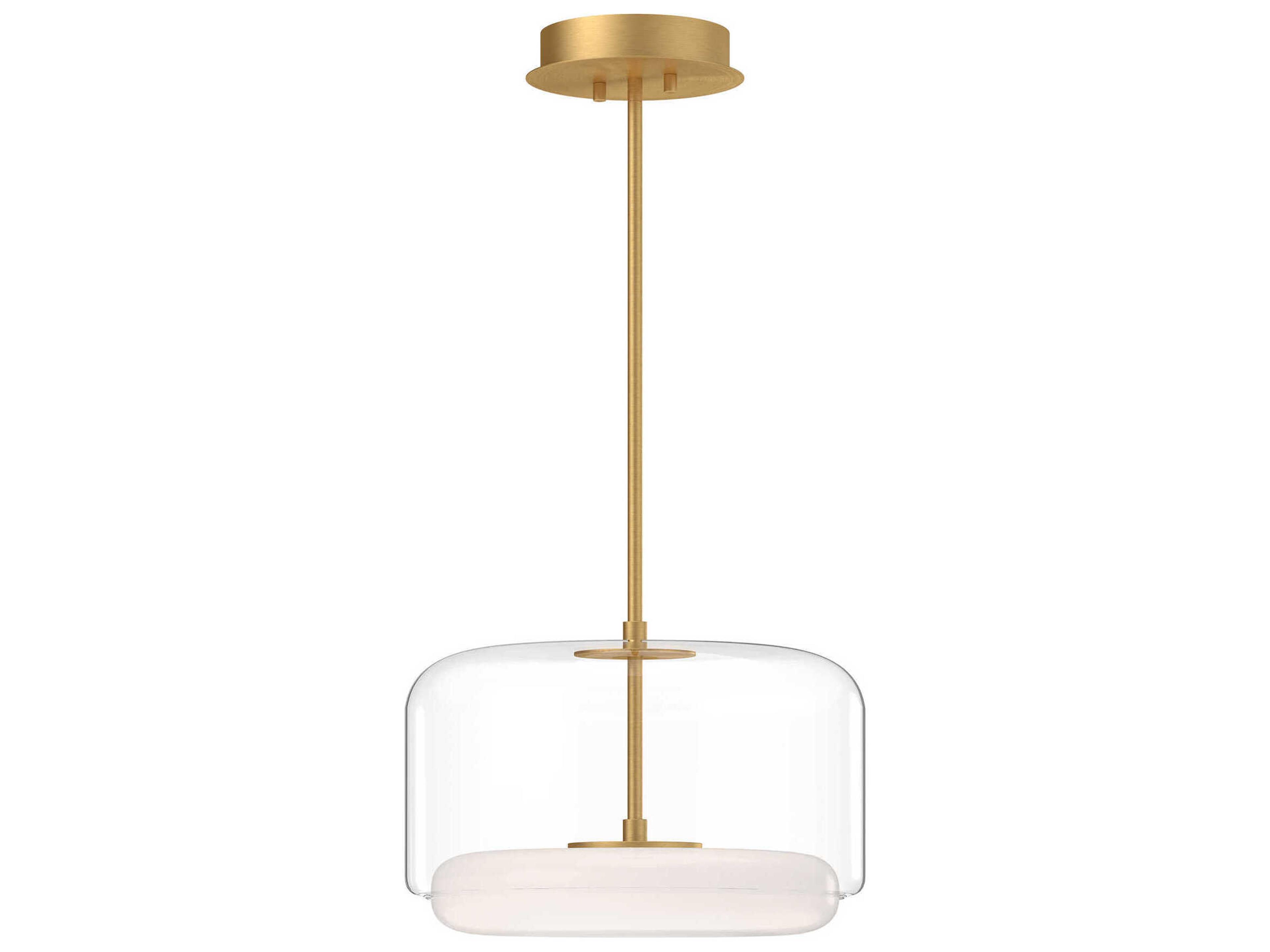 Enkel Brushed Gold Pendant