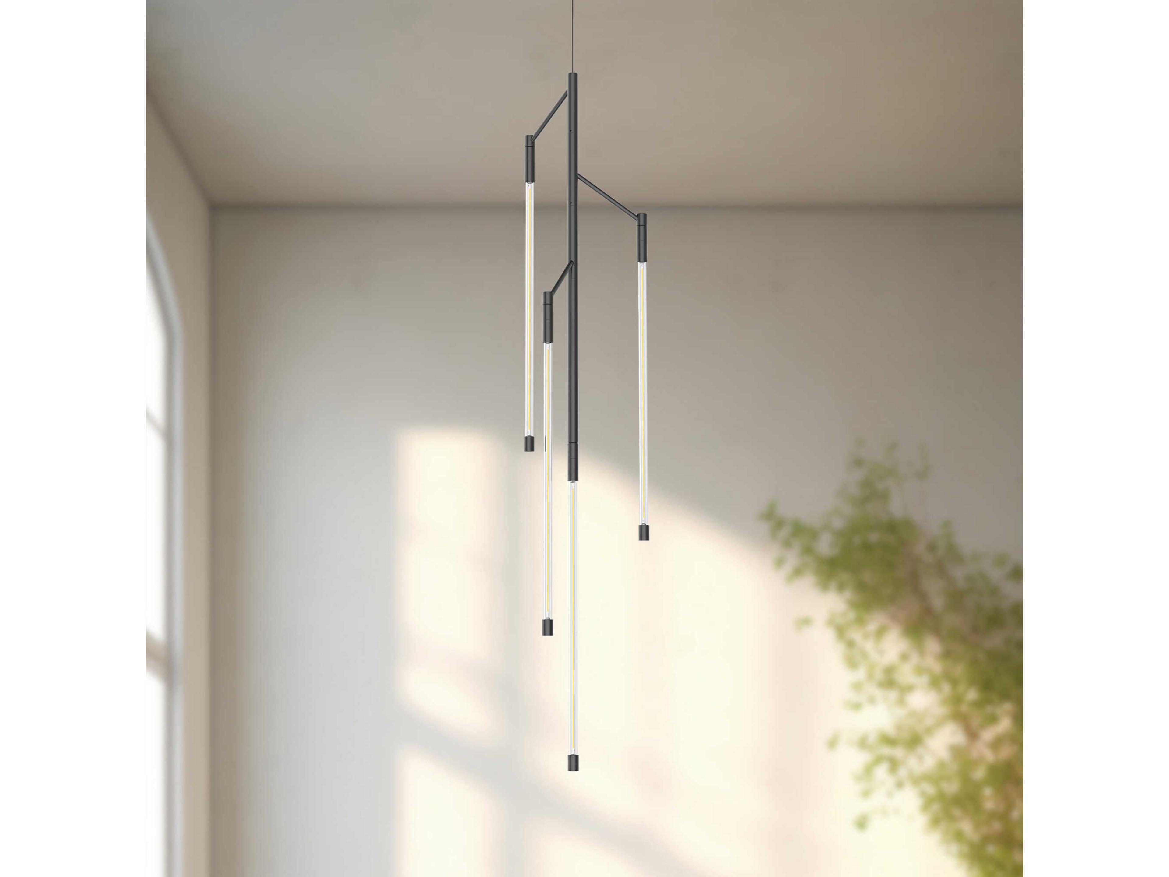 Kuzco Lighting Motif Black Linear Mini Pendant