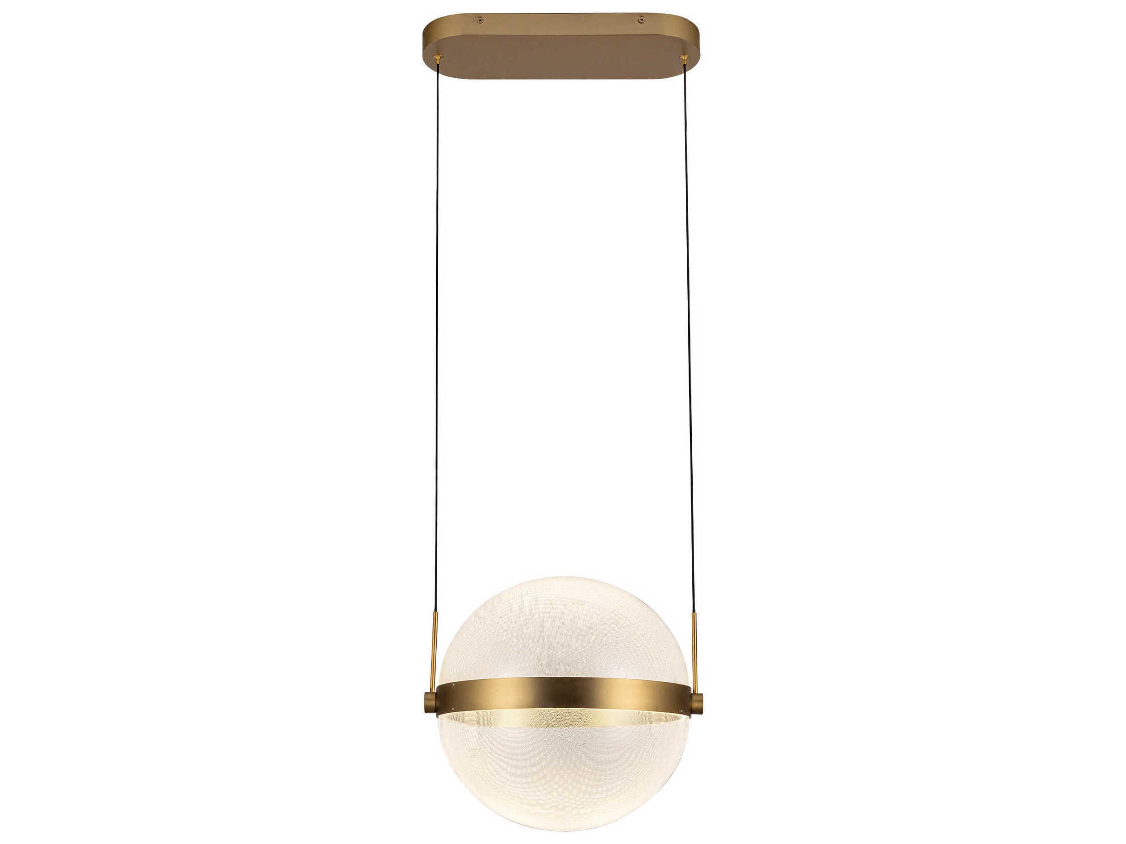 Kuzco Lighting Pisces Brushed Gold Globe Mini Pendant