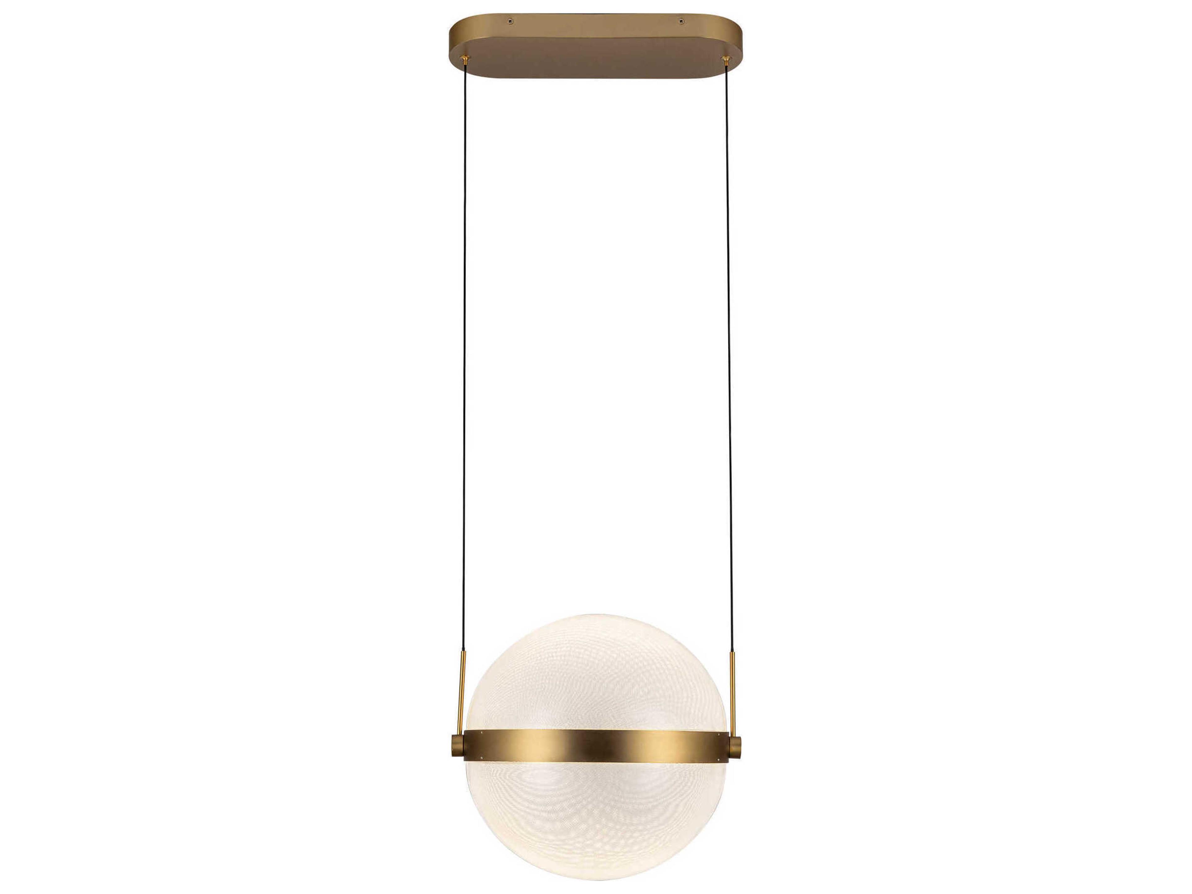 Kuzco Lighting Pisces Brushed Gold Globe Mini Pendant