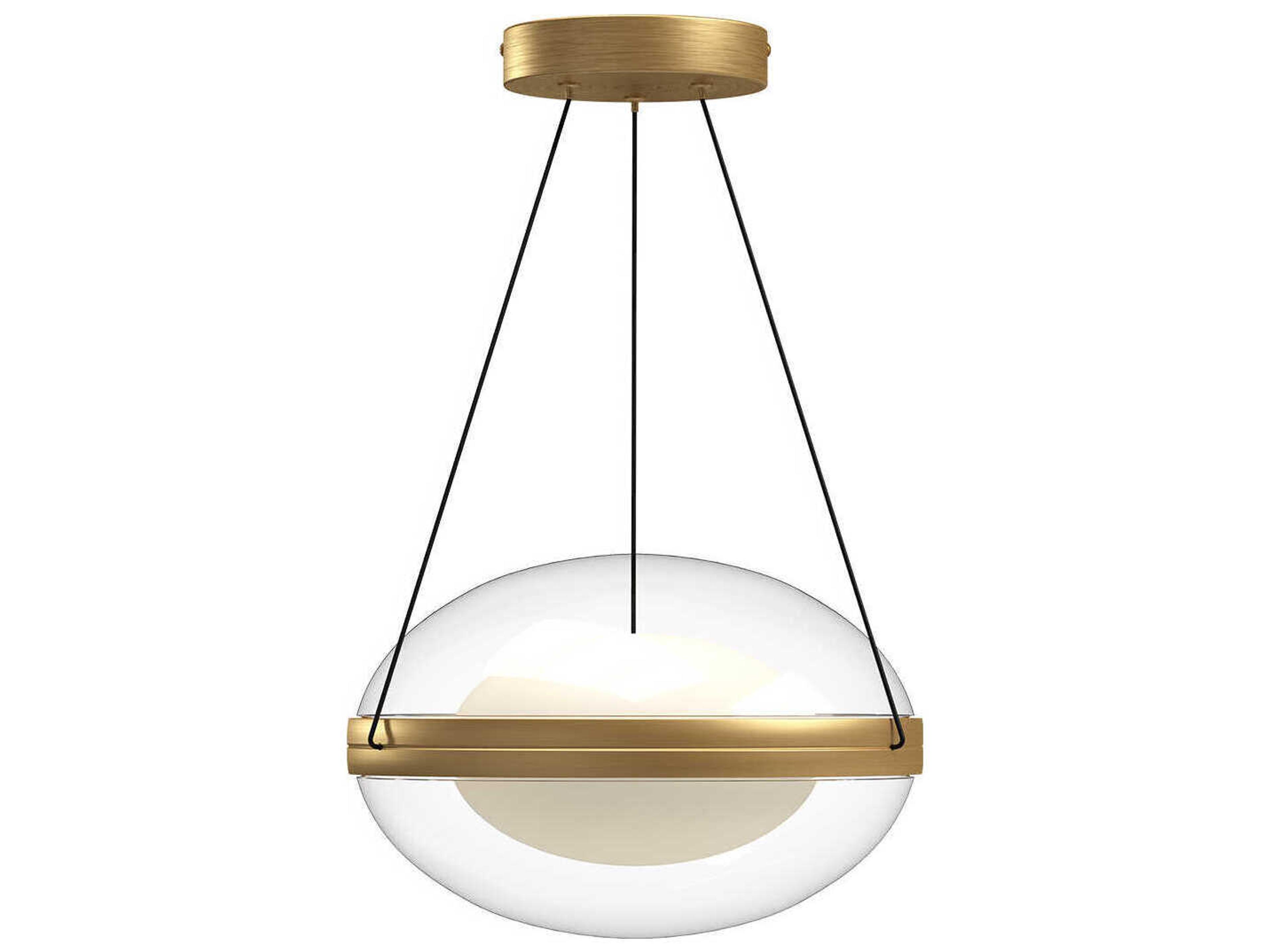 Kuzco Lighting Virgo Brushed Gold Globe Mini Pendant