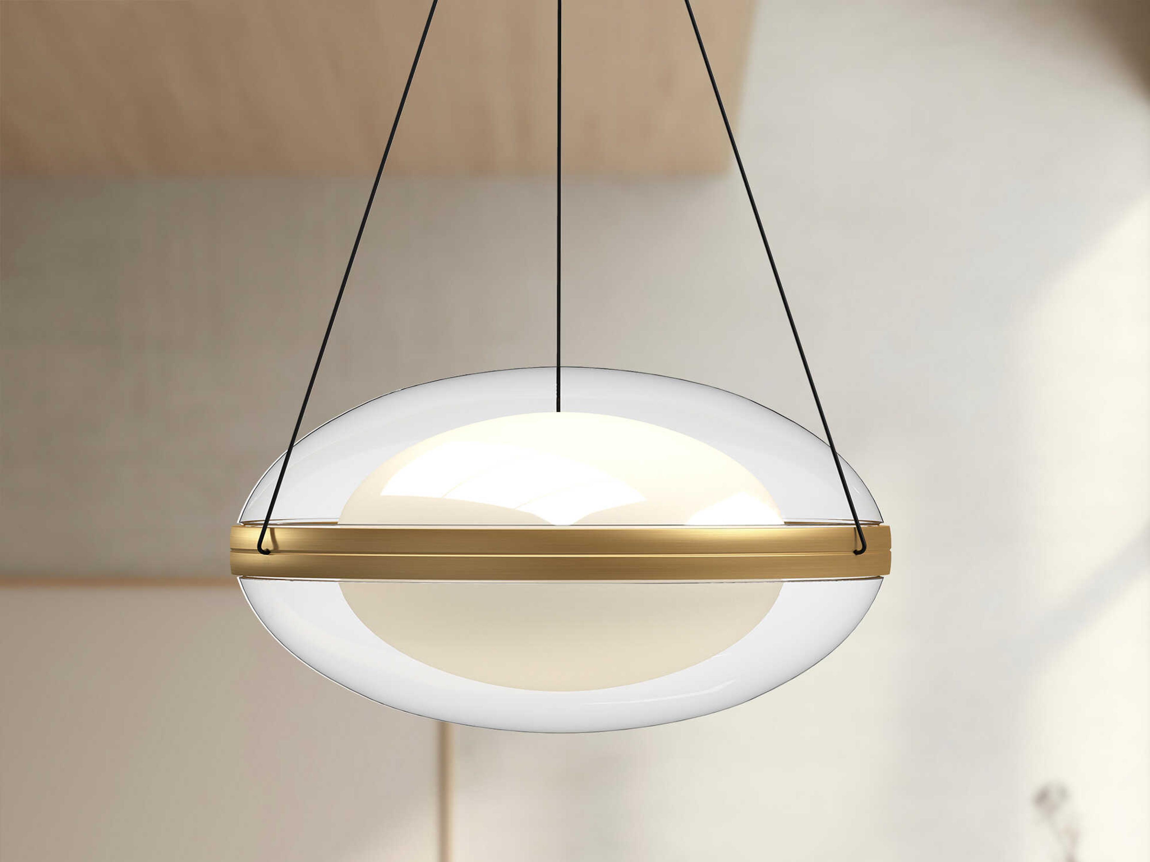 Kuzco Lighting Virgo Brushed Gold Globe Pendant