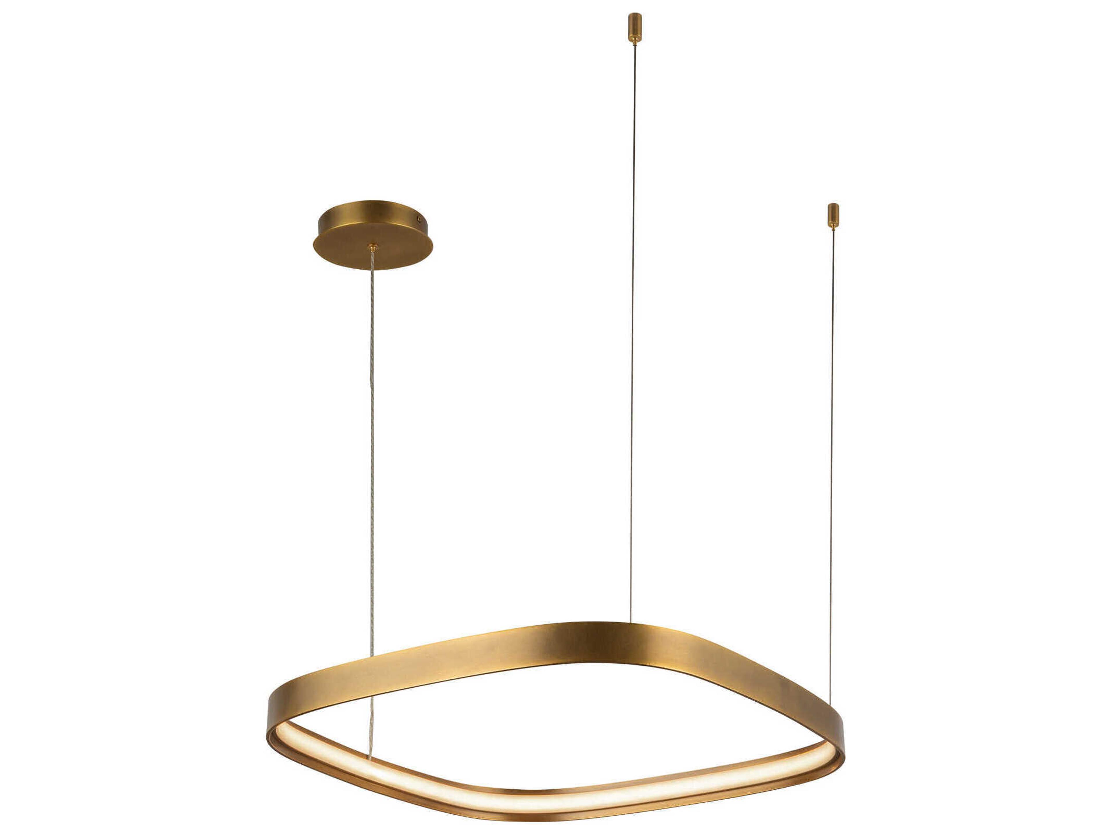 Yukon Vintage Brass Pendant