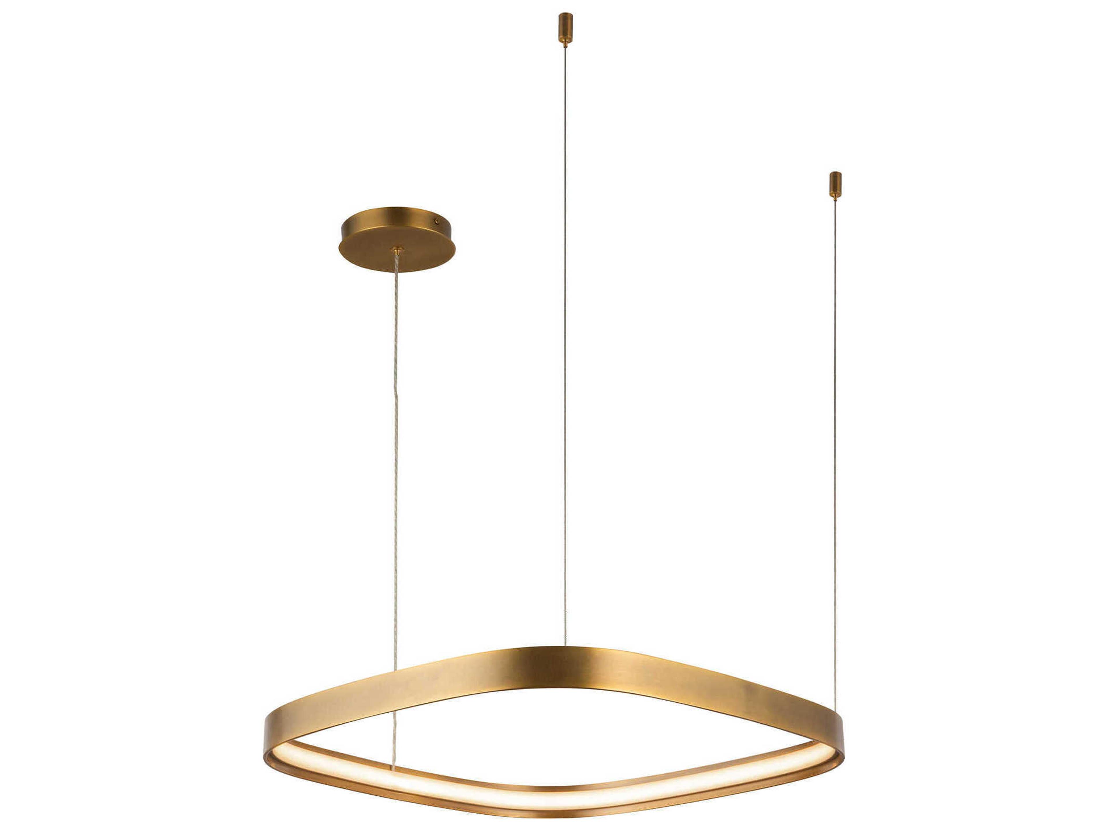 Kuzco Lighting Yukon Vintage Brass Pendant