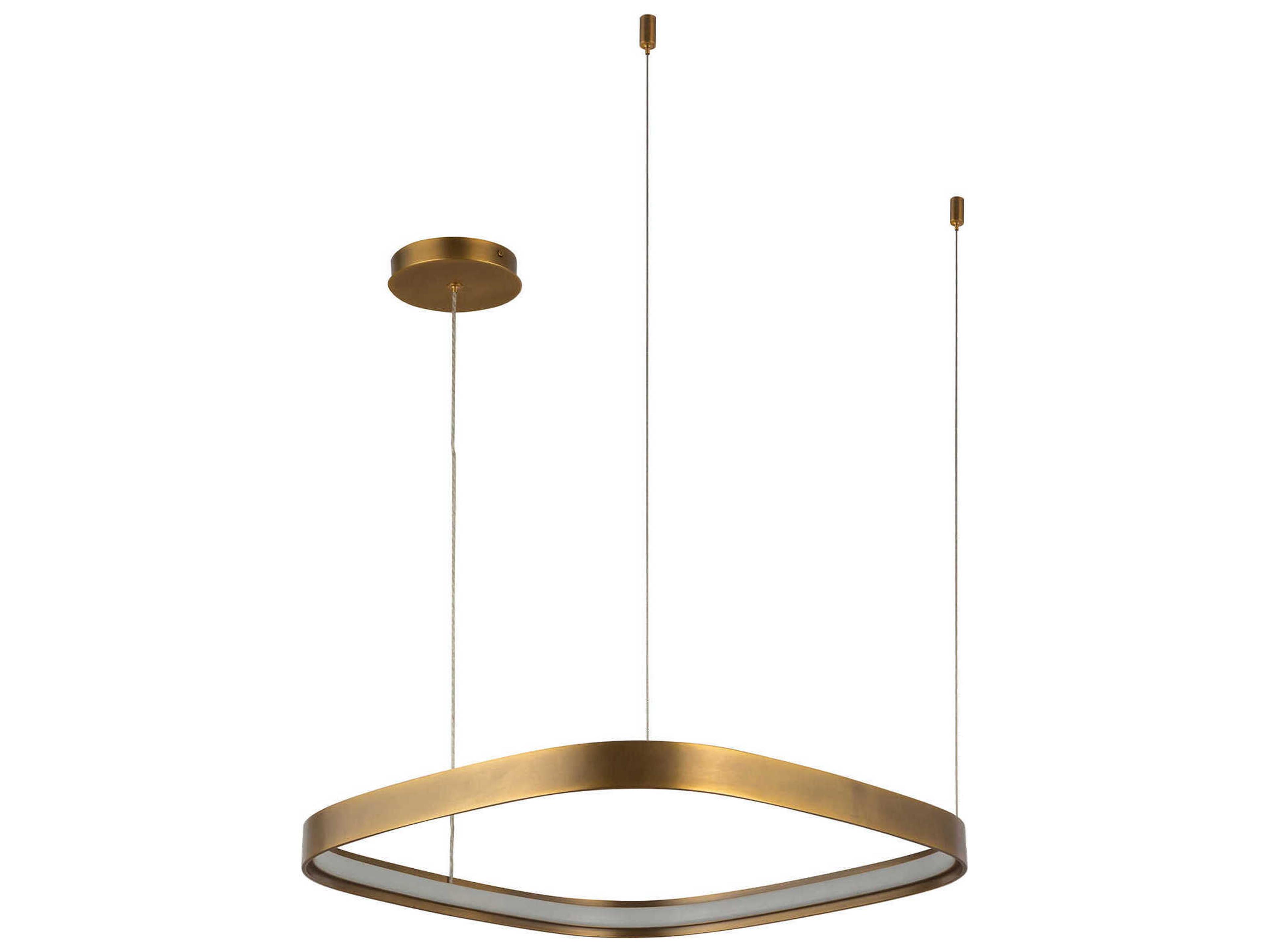 Kuzco Lighting Yukon Vintage Brass Pendant