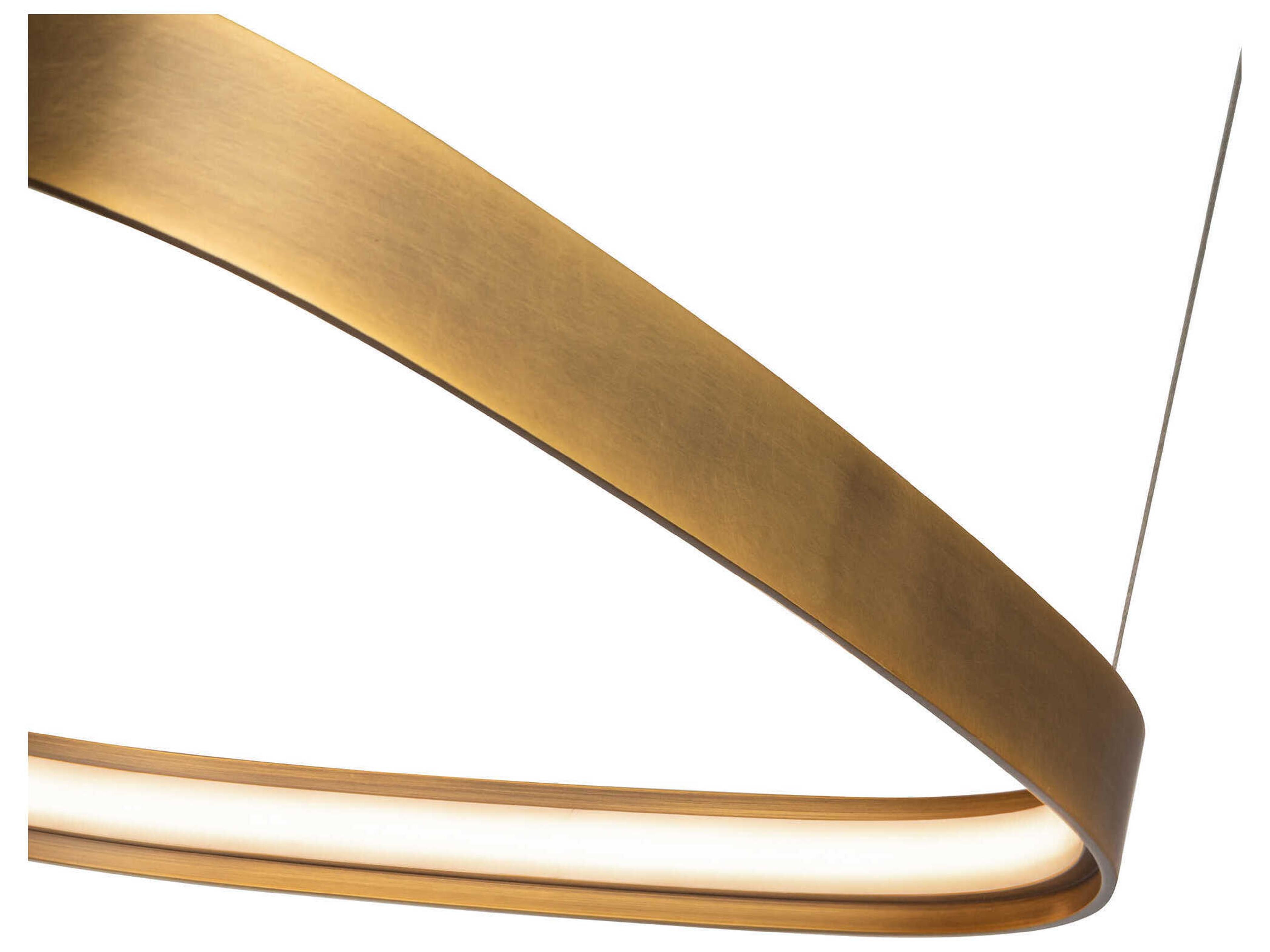 Kuzco Lighting Yukon Vintage Brass Pendant