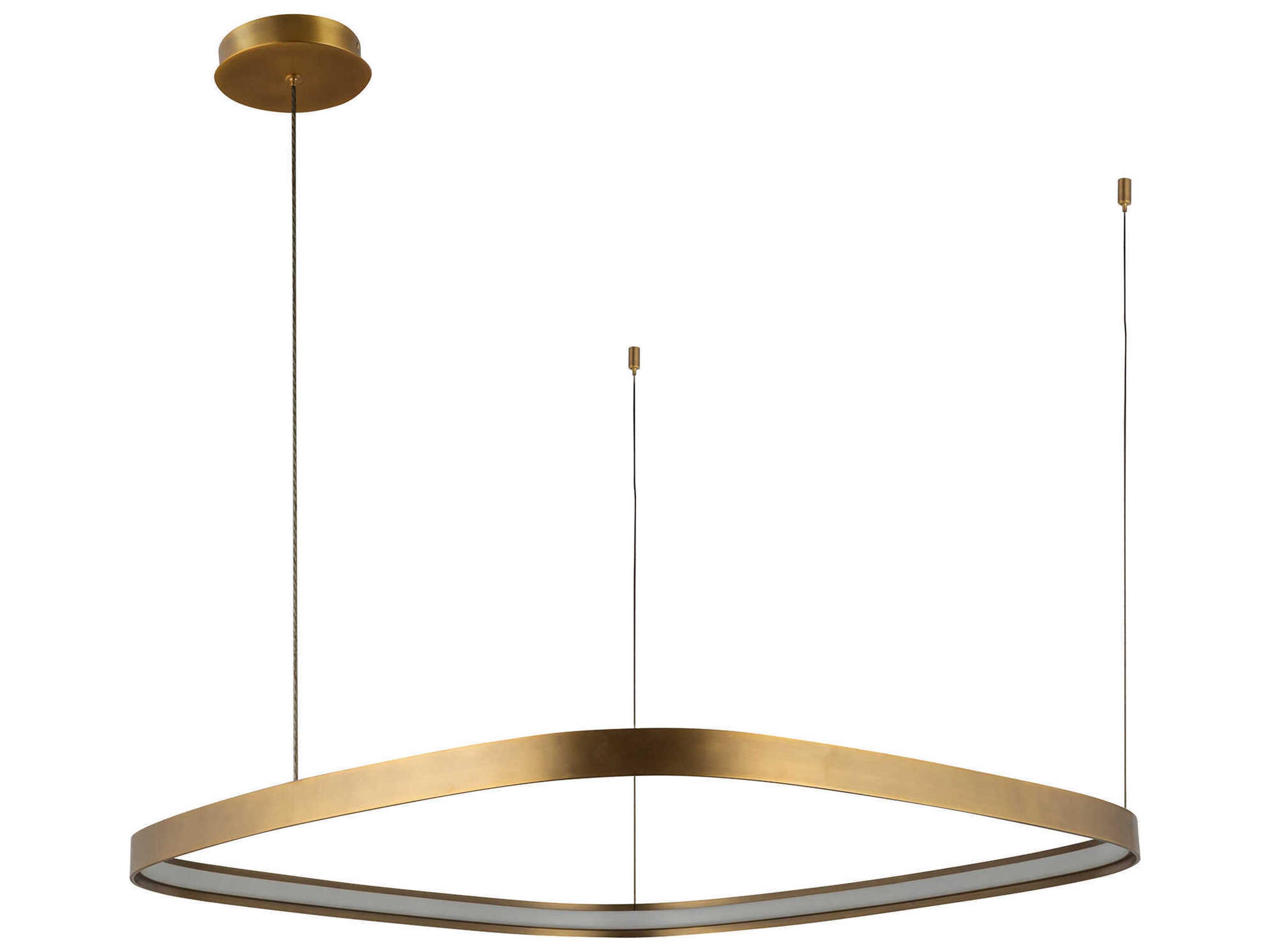 Kuzco Lighting Yukon Vintage Brass Pendant