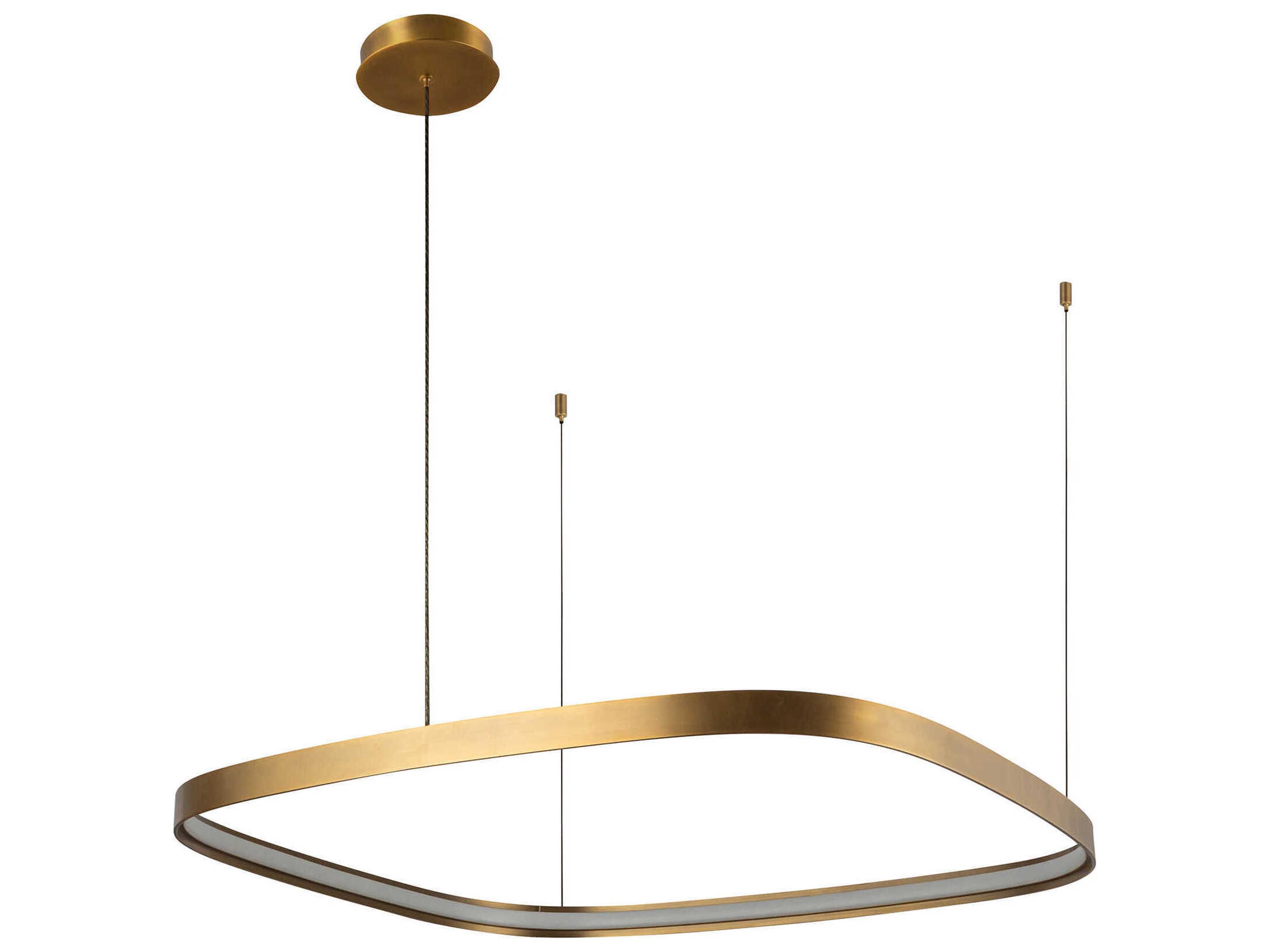 Kuzco Lighting Yukon Vintage Brass Pendant