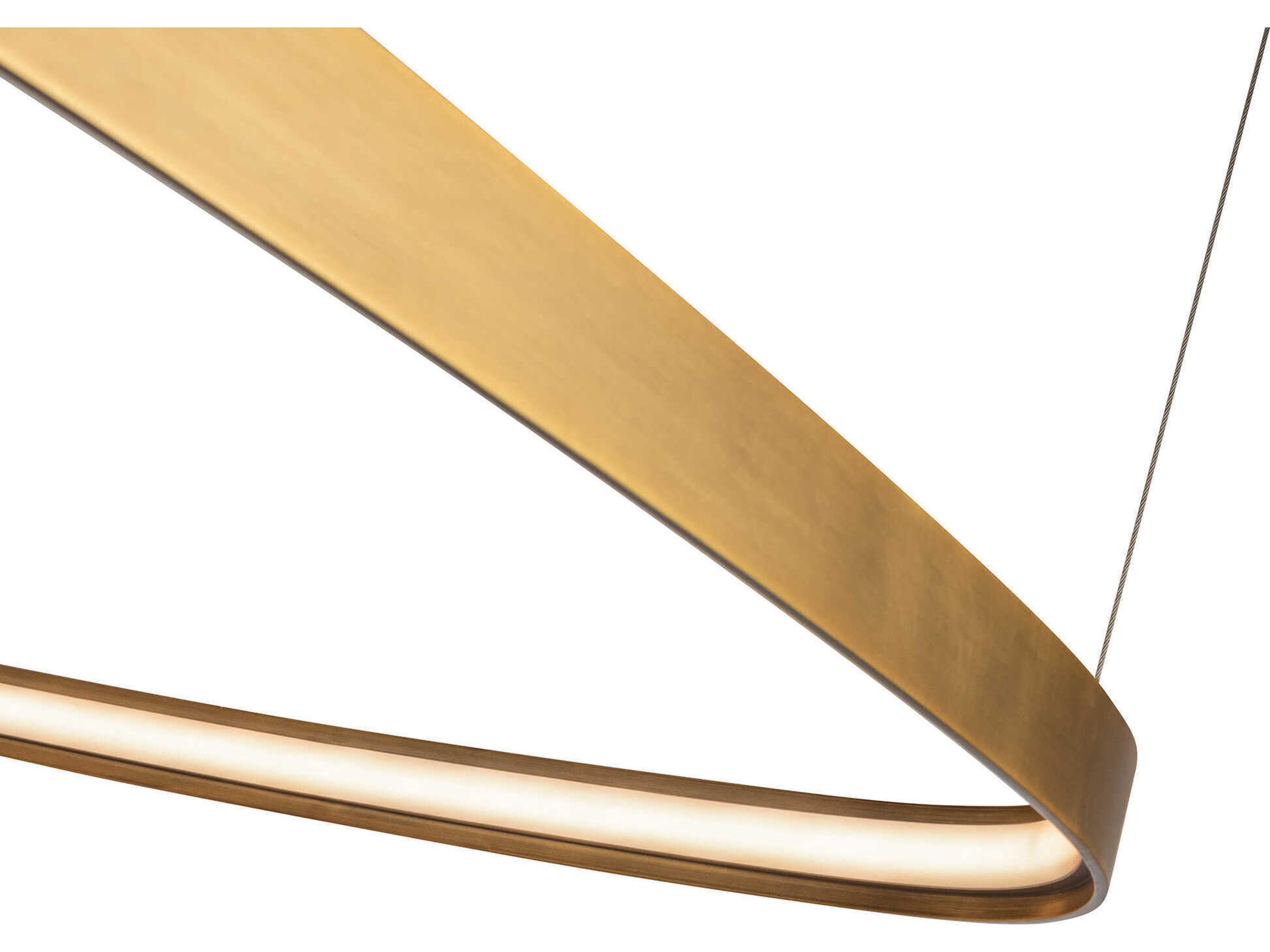 Kuzco Lighting Yukon Vintage Brass Pendant