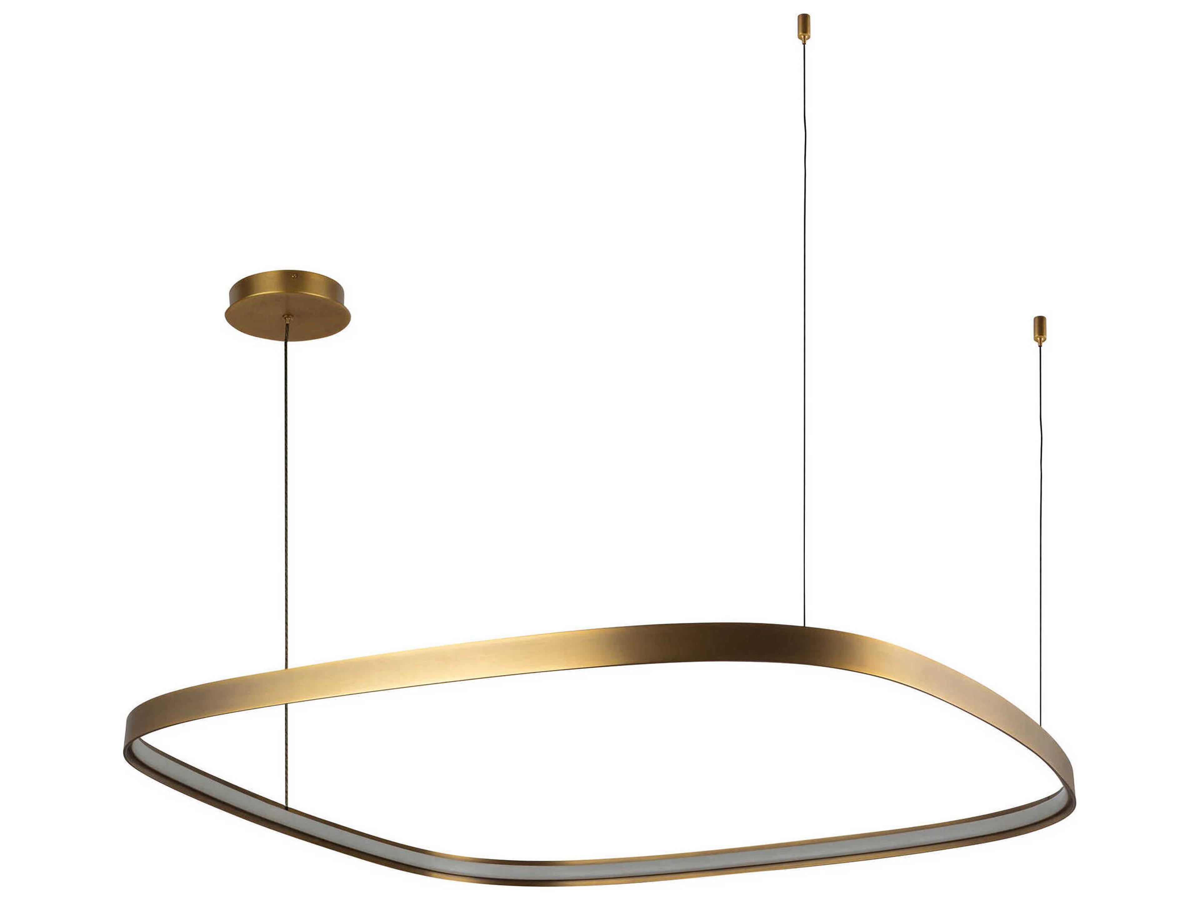 Kuzco Lighting Yukon Vintage Brass Pendant