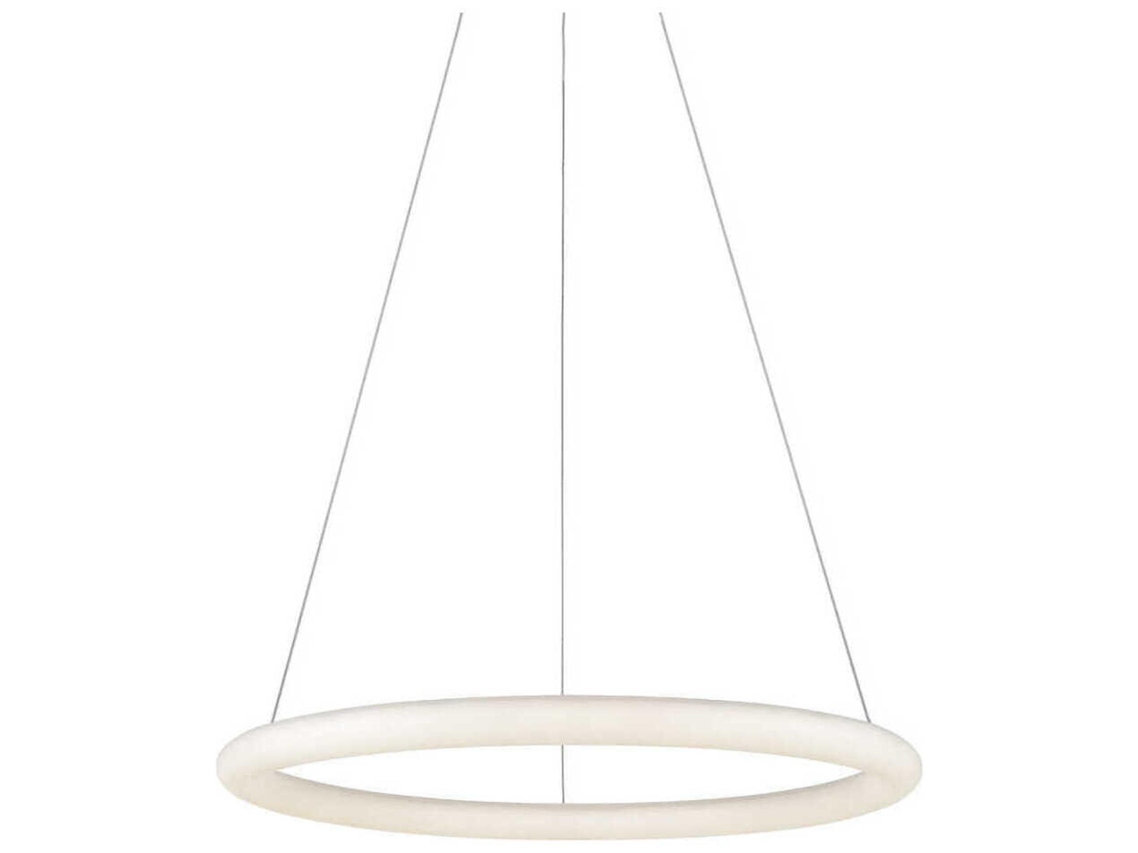 Cumulus Minor White Round Pendant