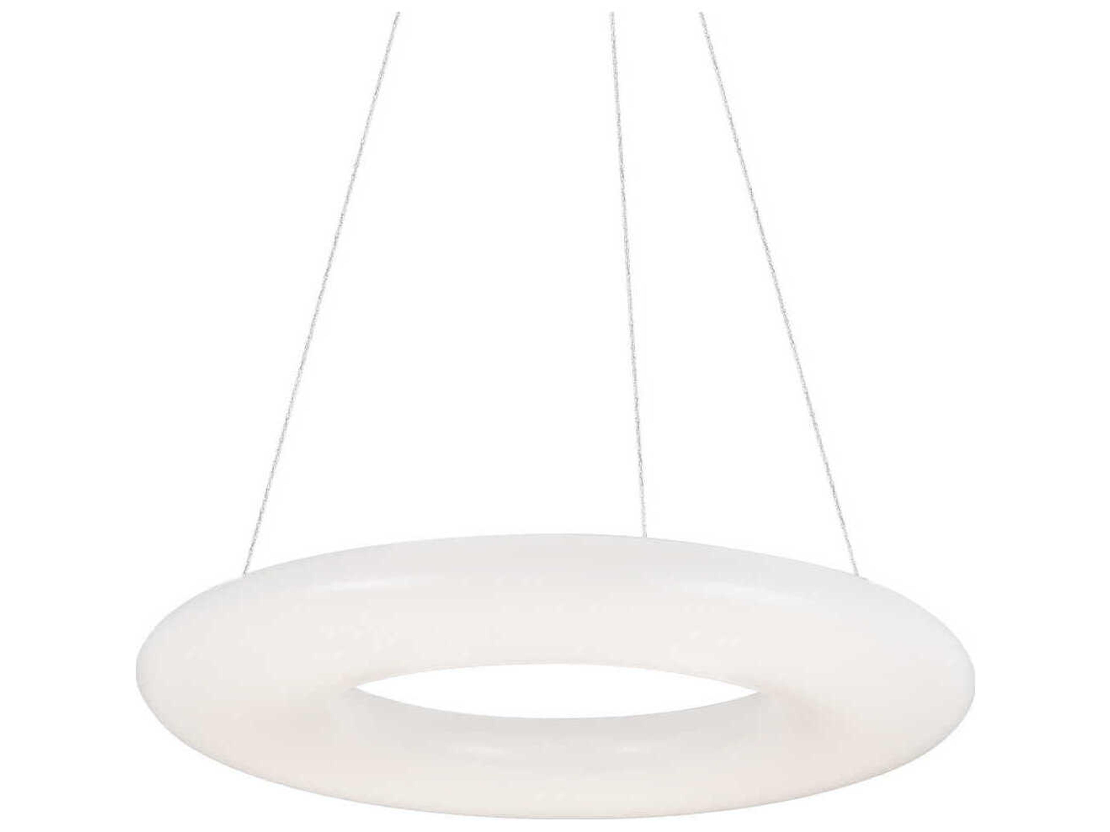 Cumulus White Round Pendant