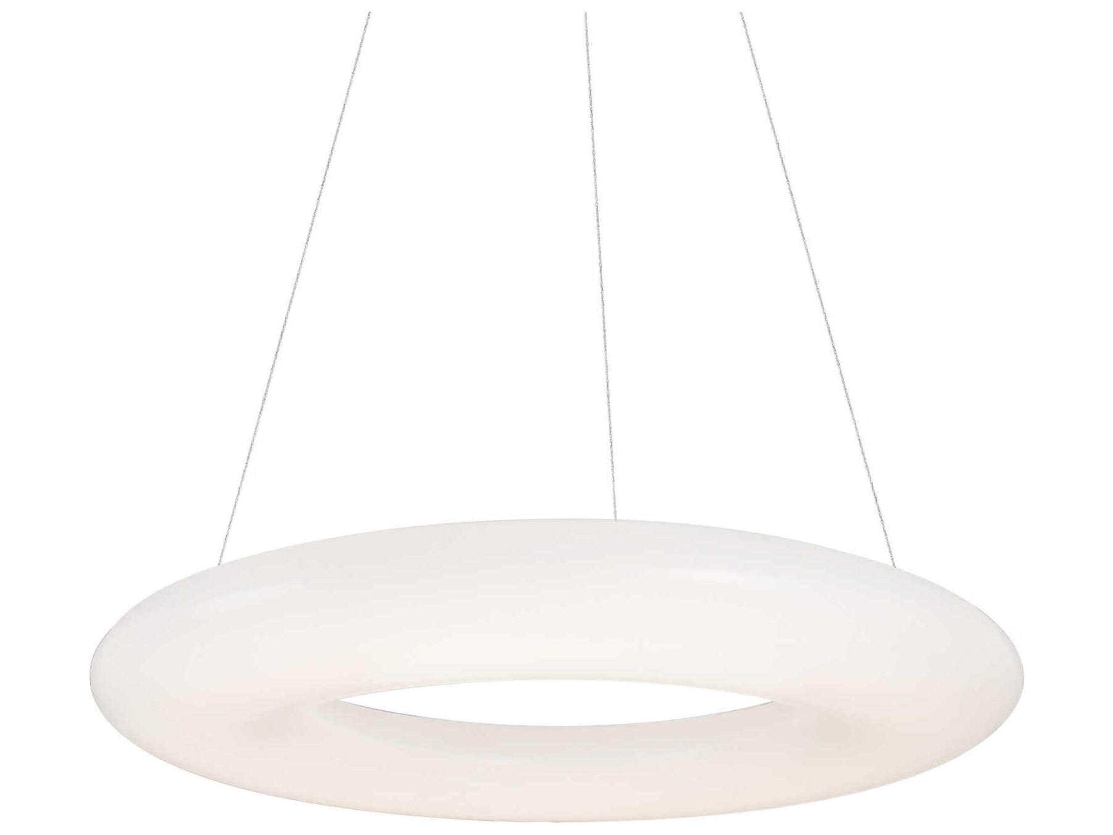 Cumulus White Round Pendant