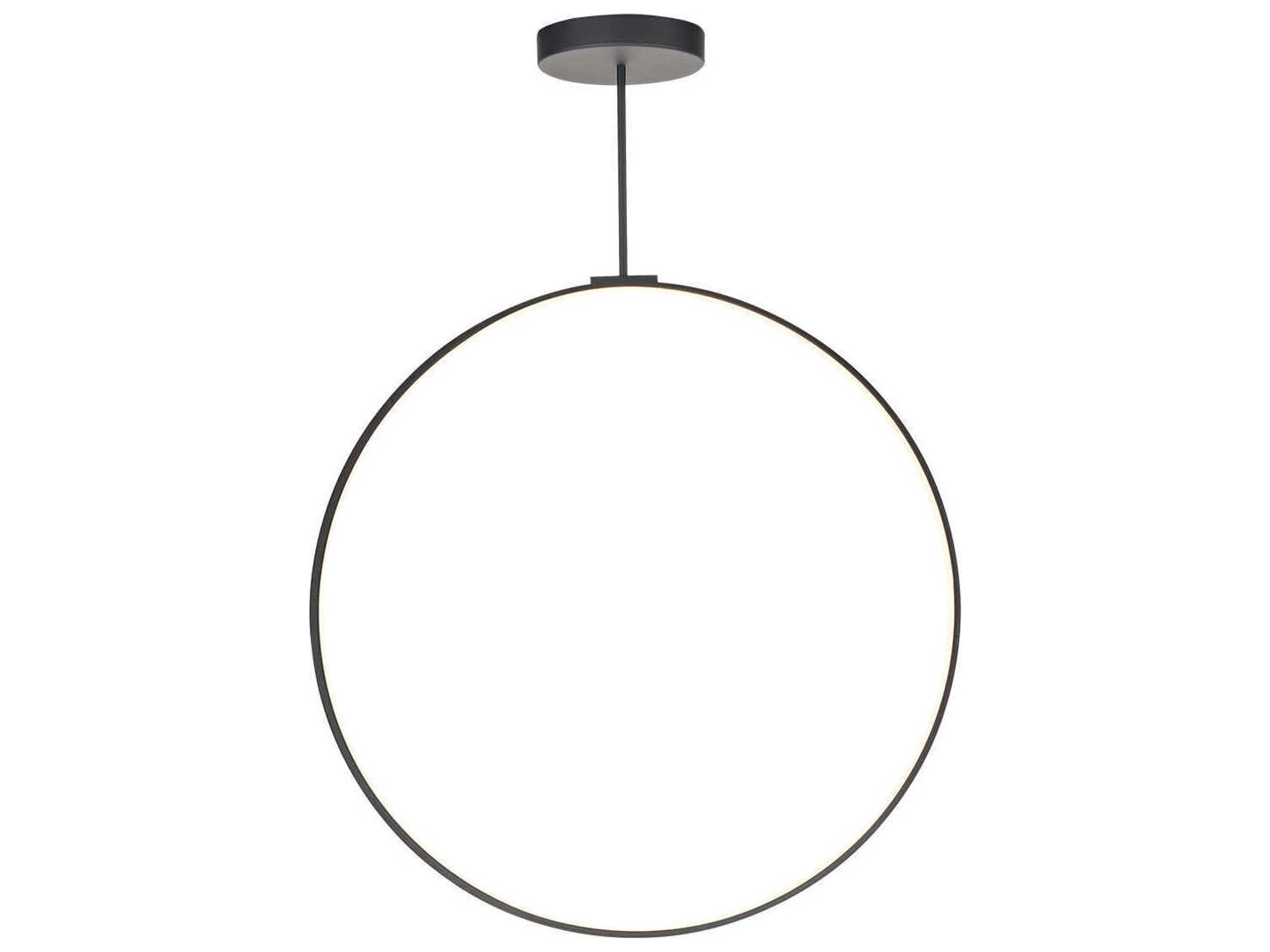 Cirque Black Round Island Pendant