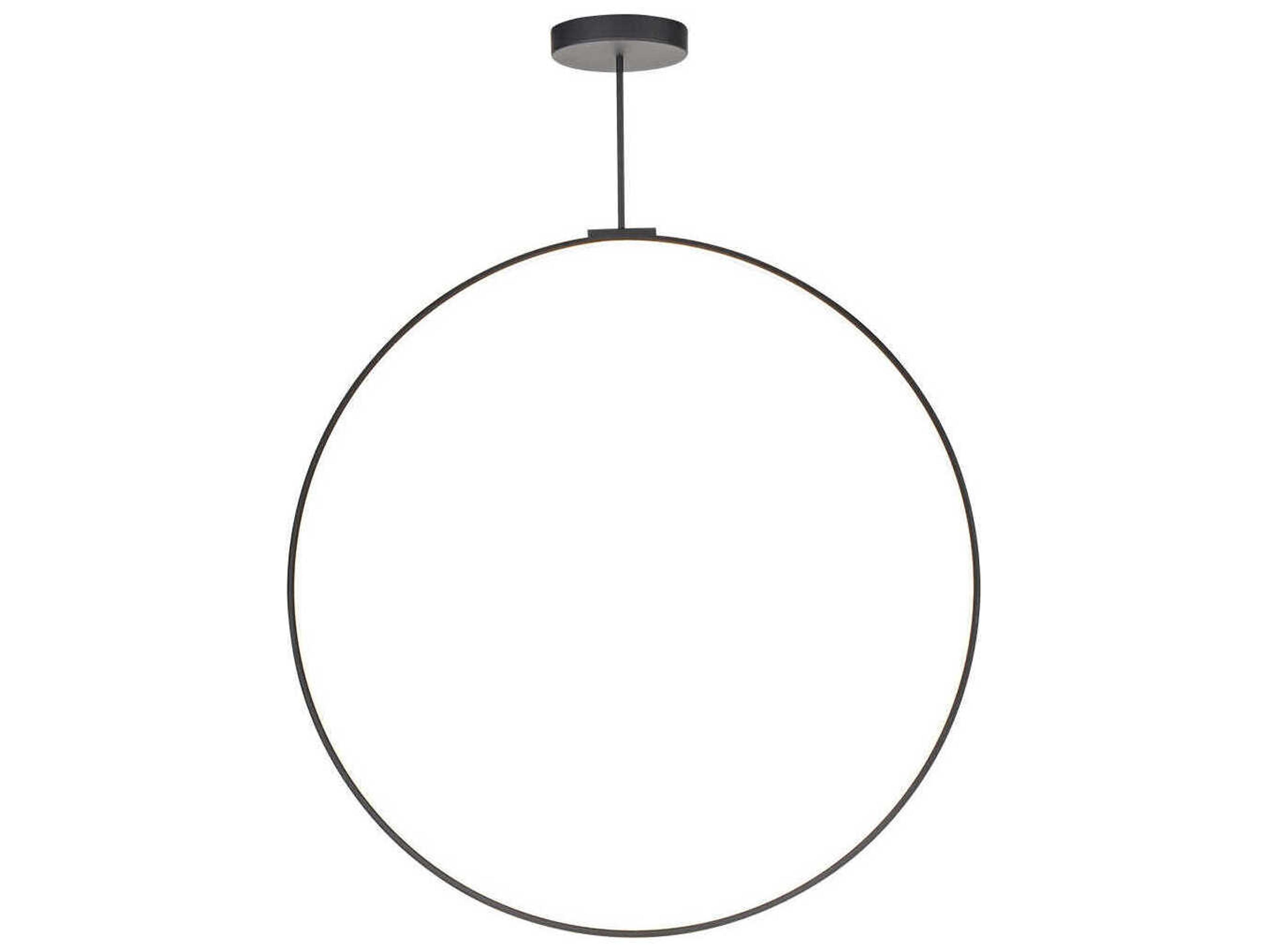 Cirque Black Round Island Pendant