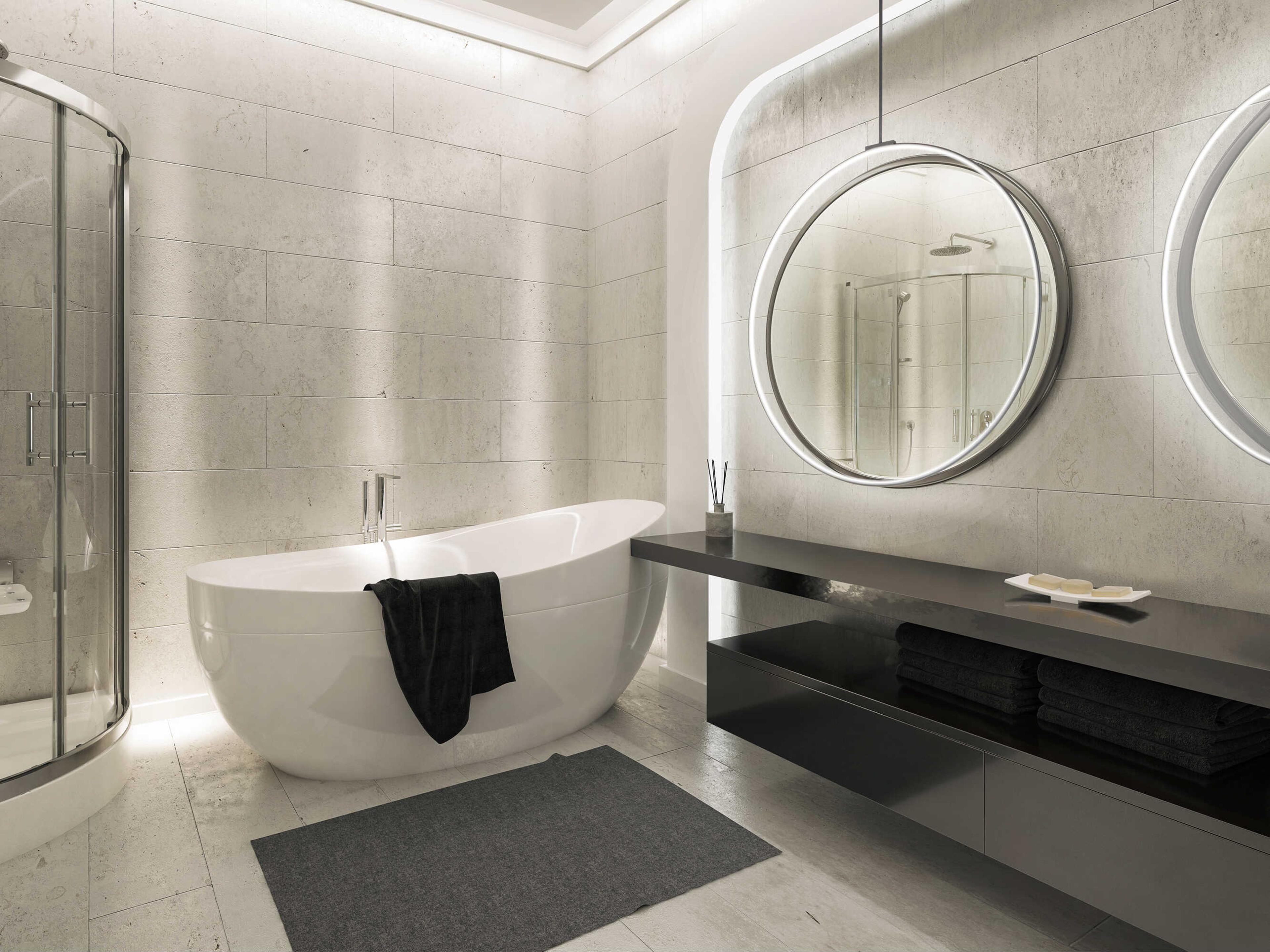 Kuzco Lighting Cirque Black Round Island Pendant