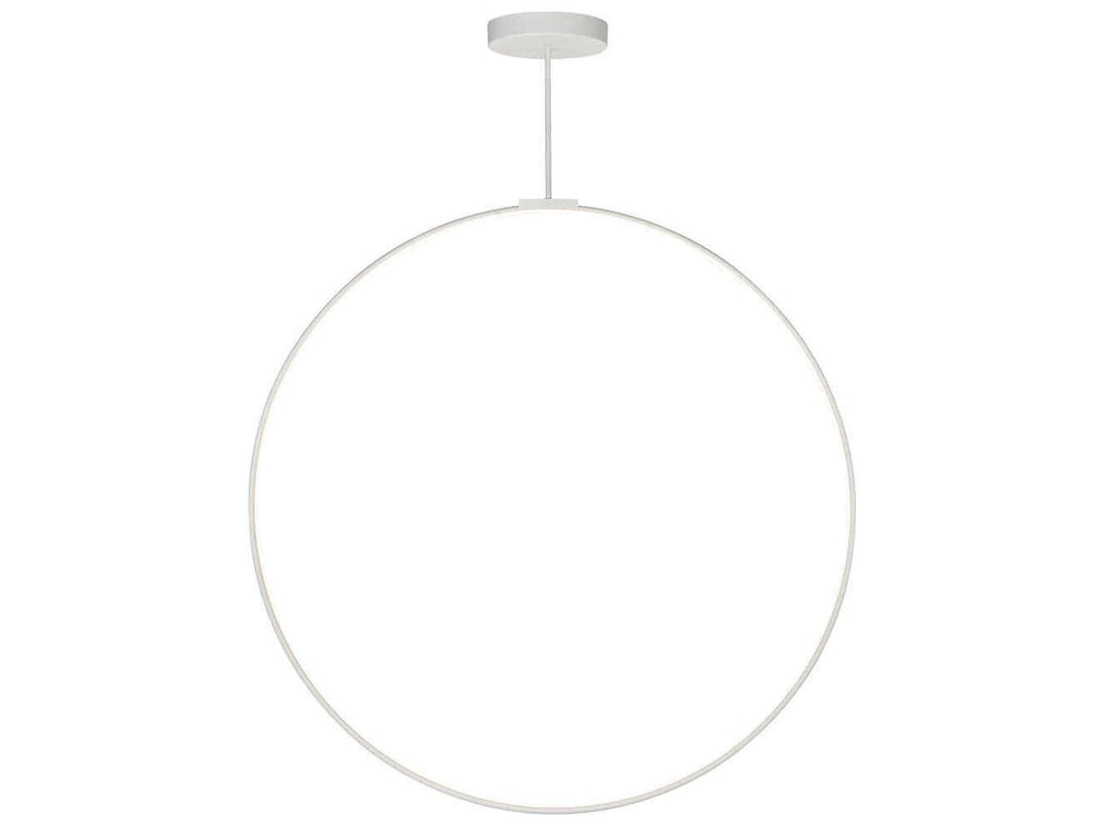 Cirque White Round Island Pendant