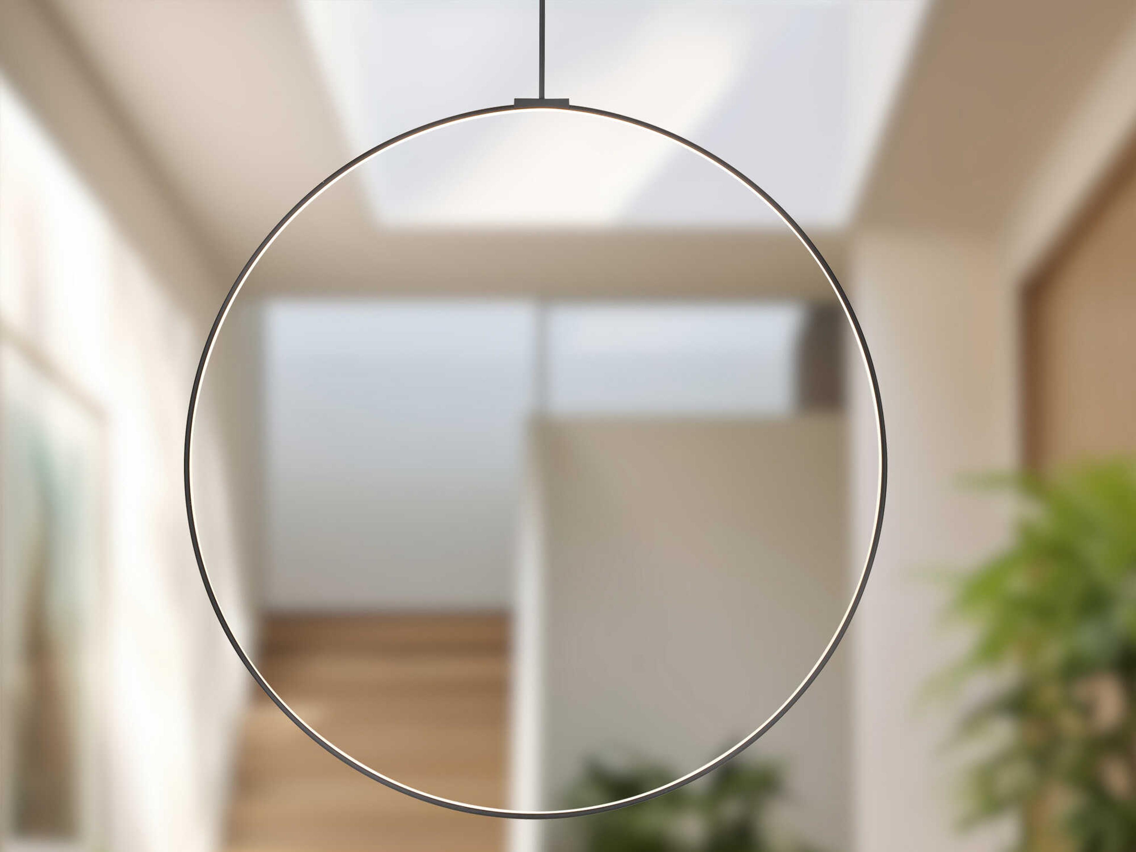 Kuzco Lighting Cirque Black Round Island Pendant