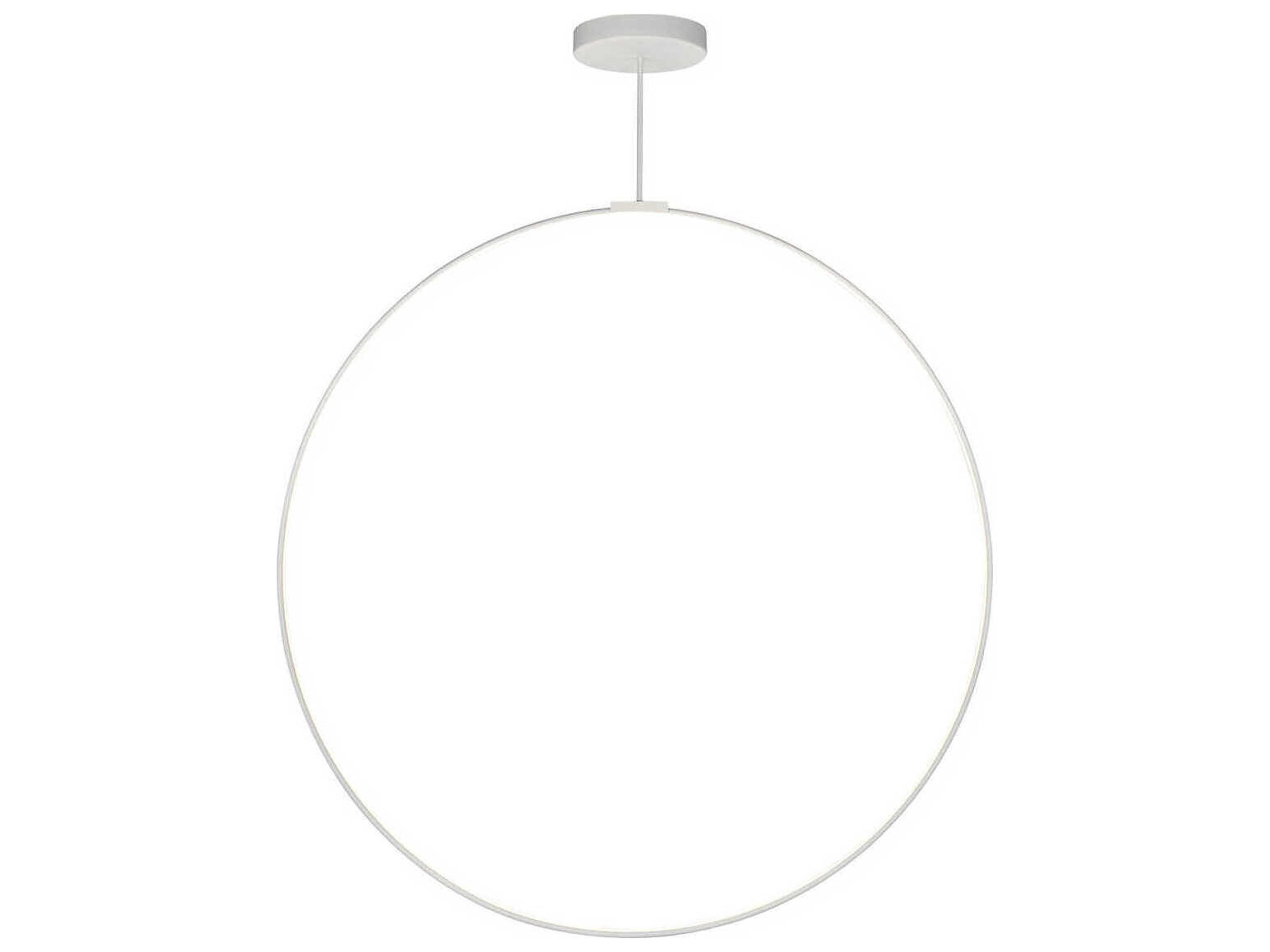 Cirque White Round Island Pendant