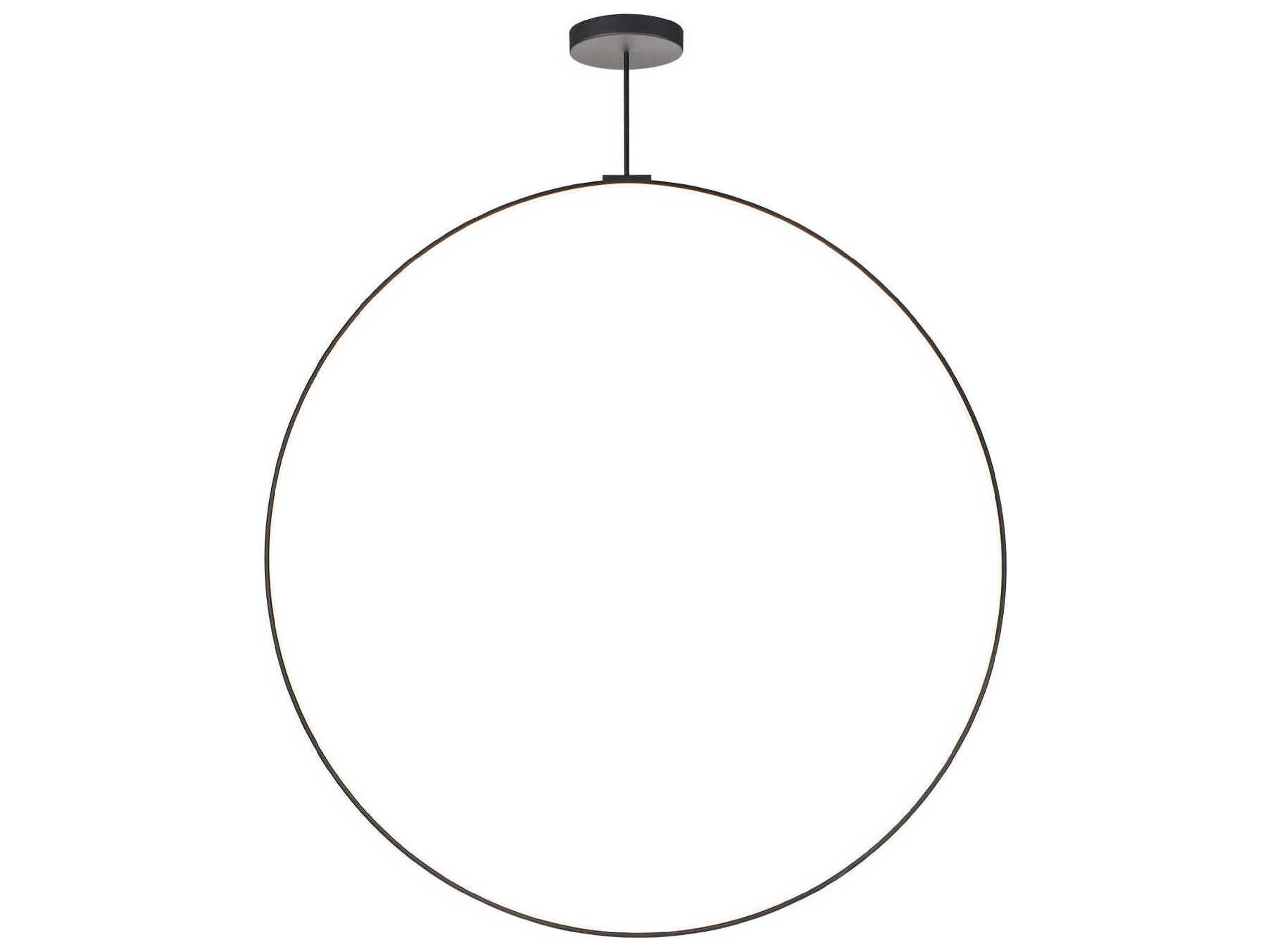 Cirque Black Round Island Pendant