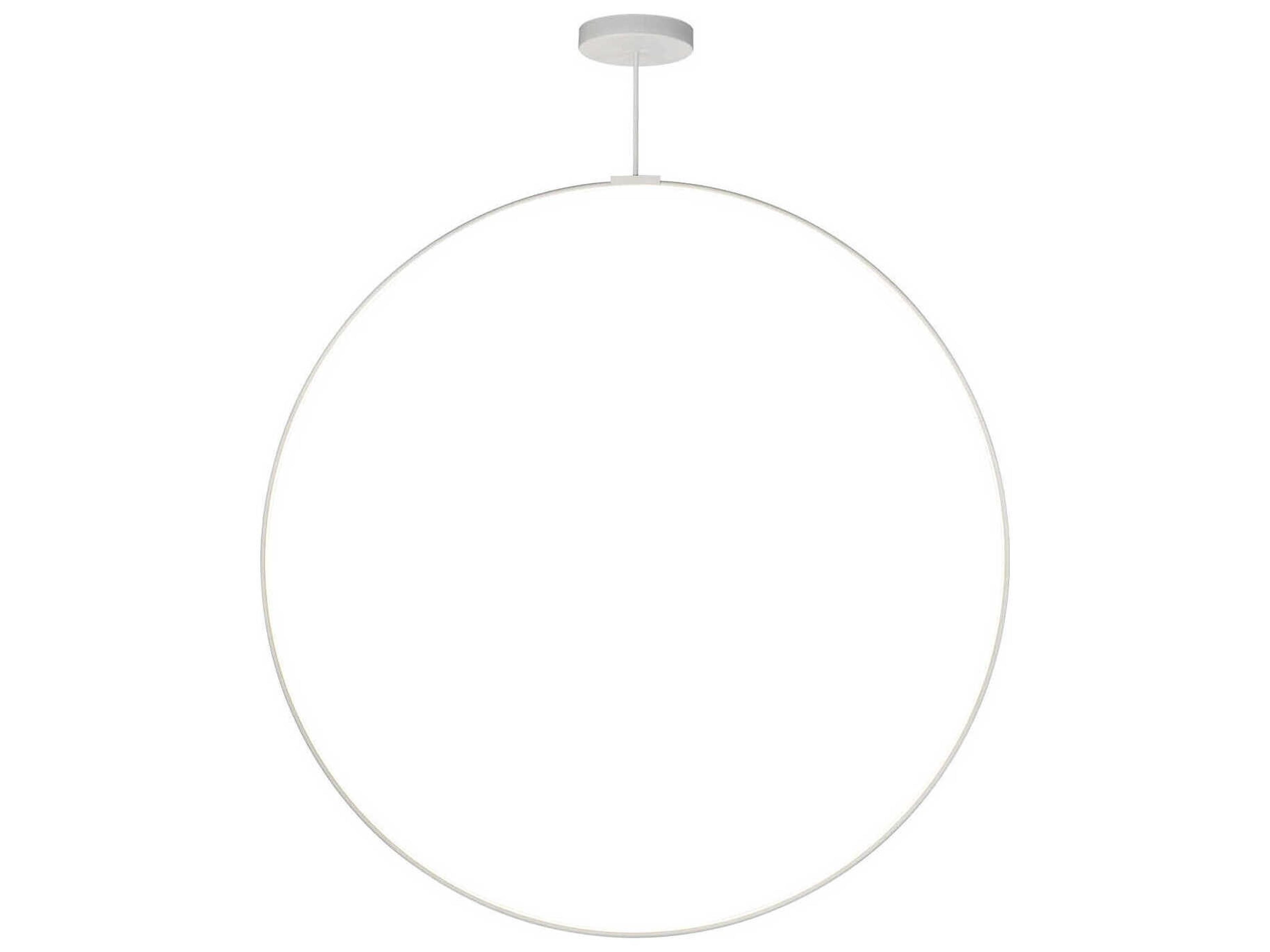 Cirque White Round Island Pendant