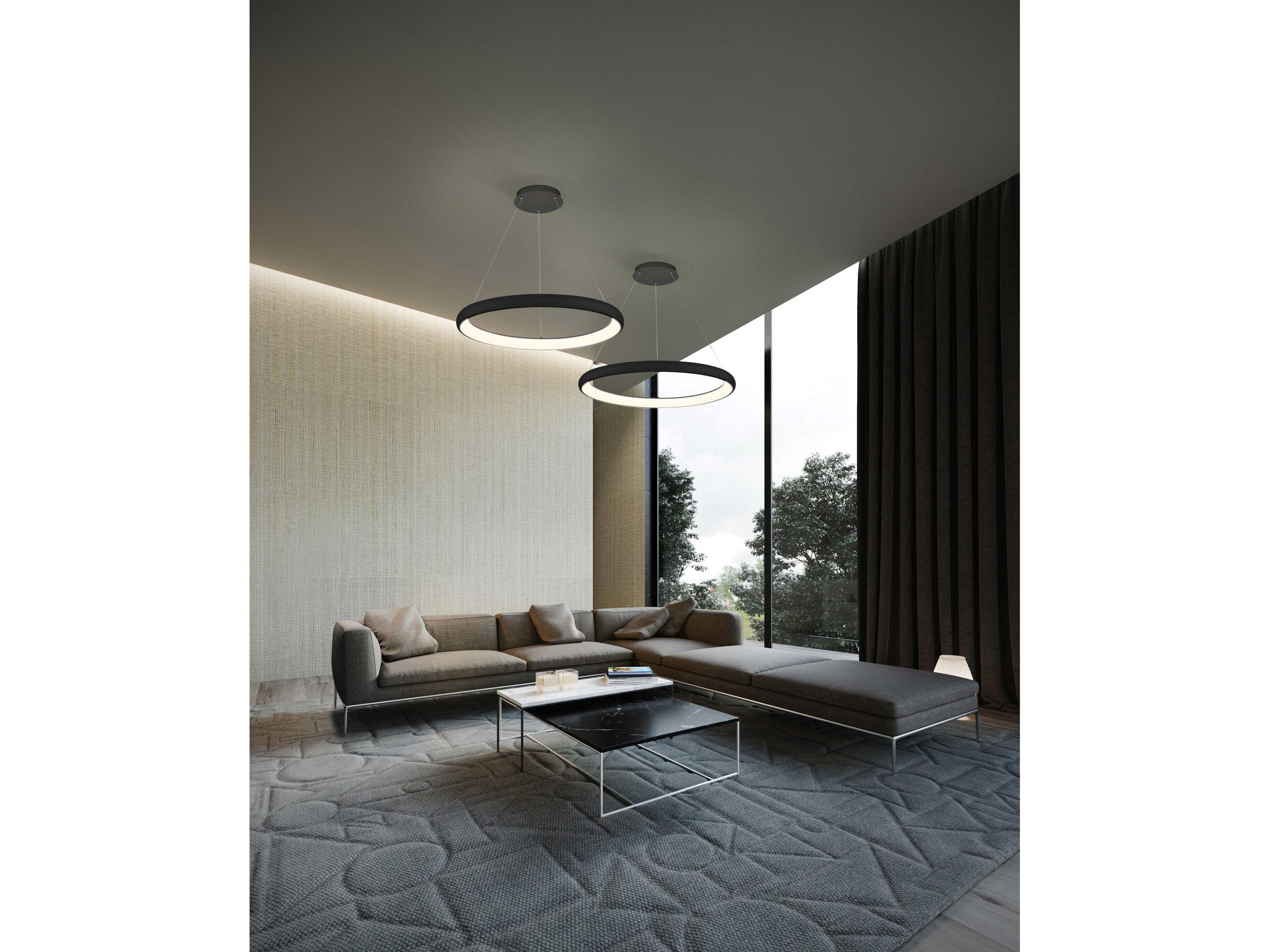 Kuzco Lighting Cortana Black Round Pendant