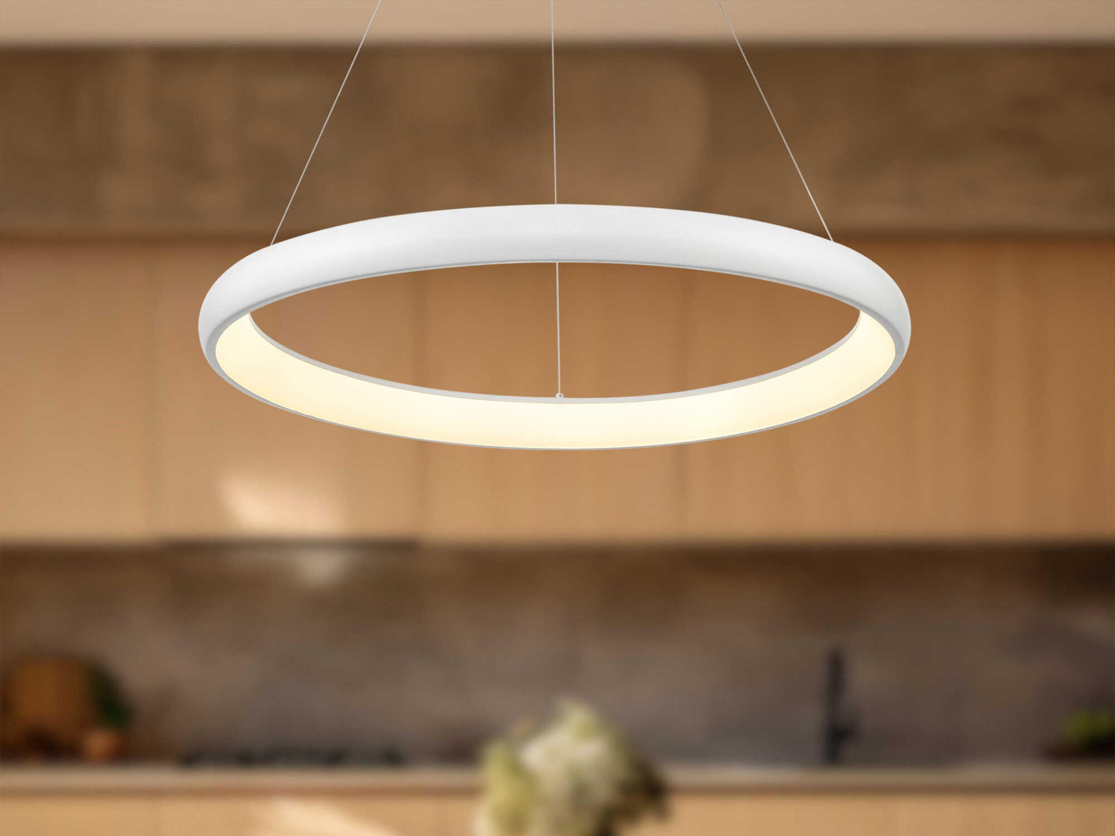 Kuzco Lighting Cortana White Round Pendant