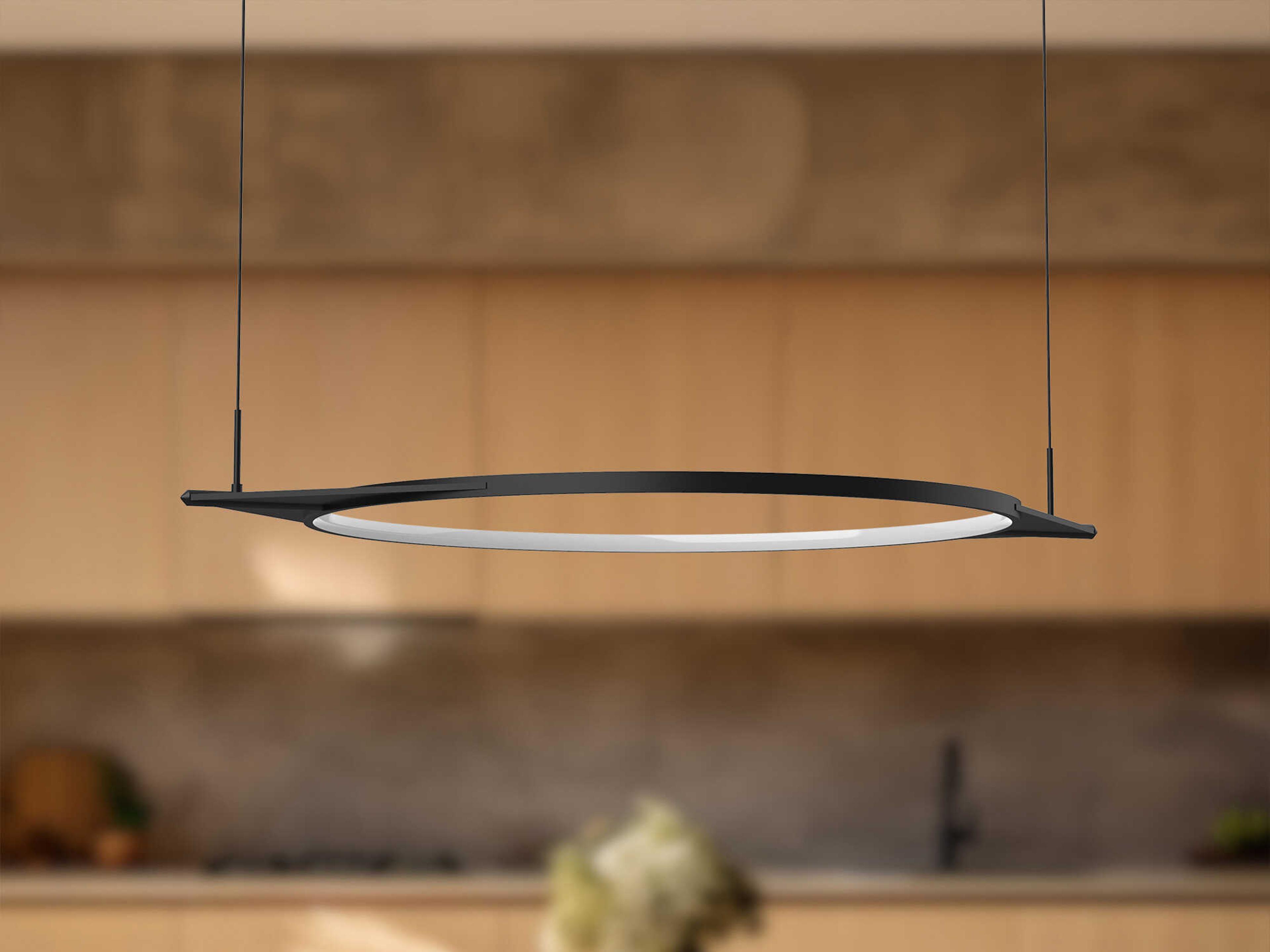 Kuzco Lighting Serif Black Geometric Pendant