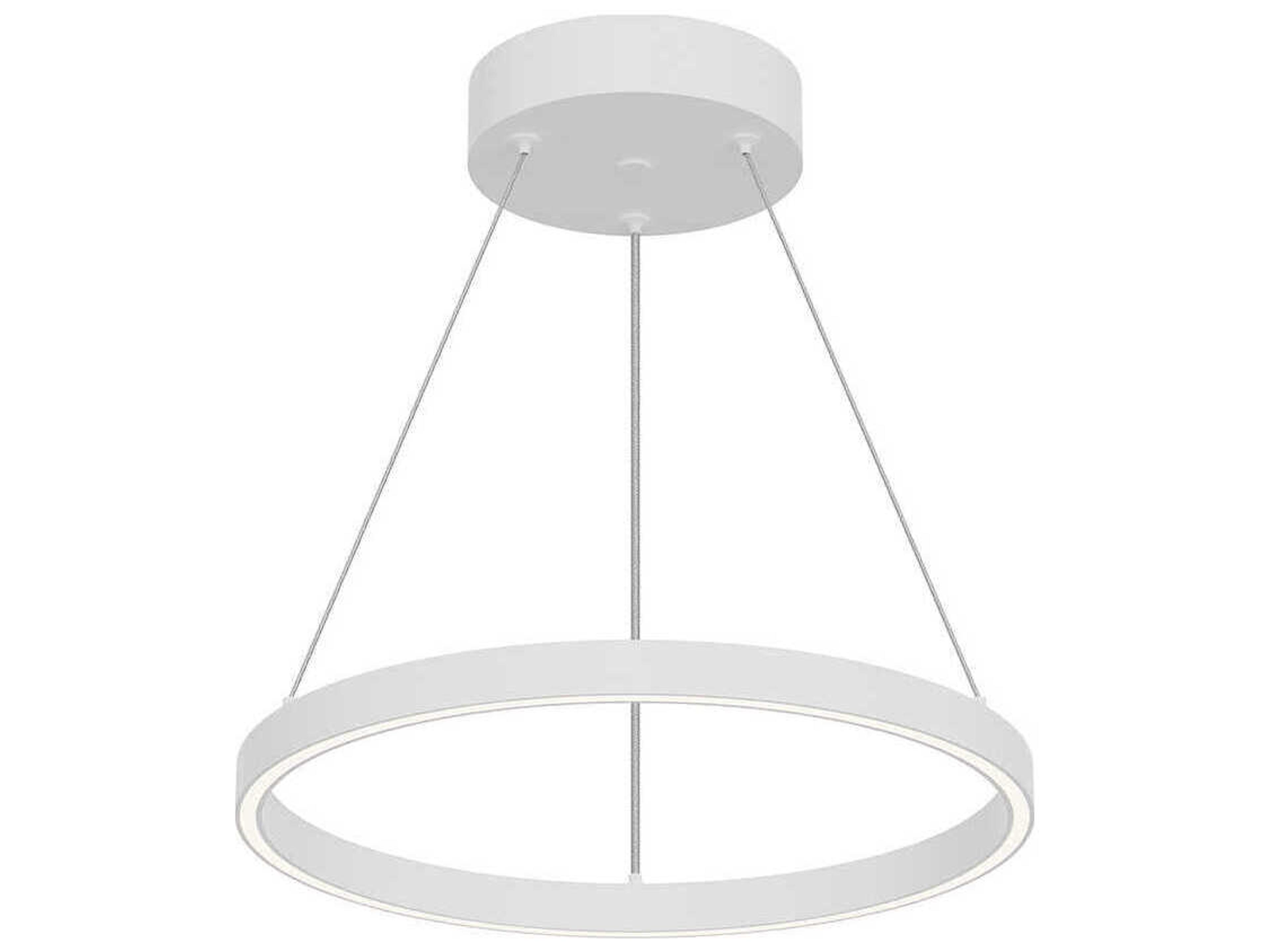 Cerchio White Round Pendant