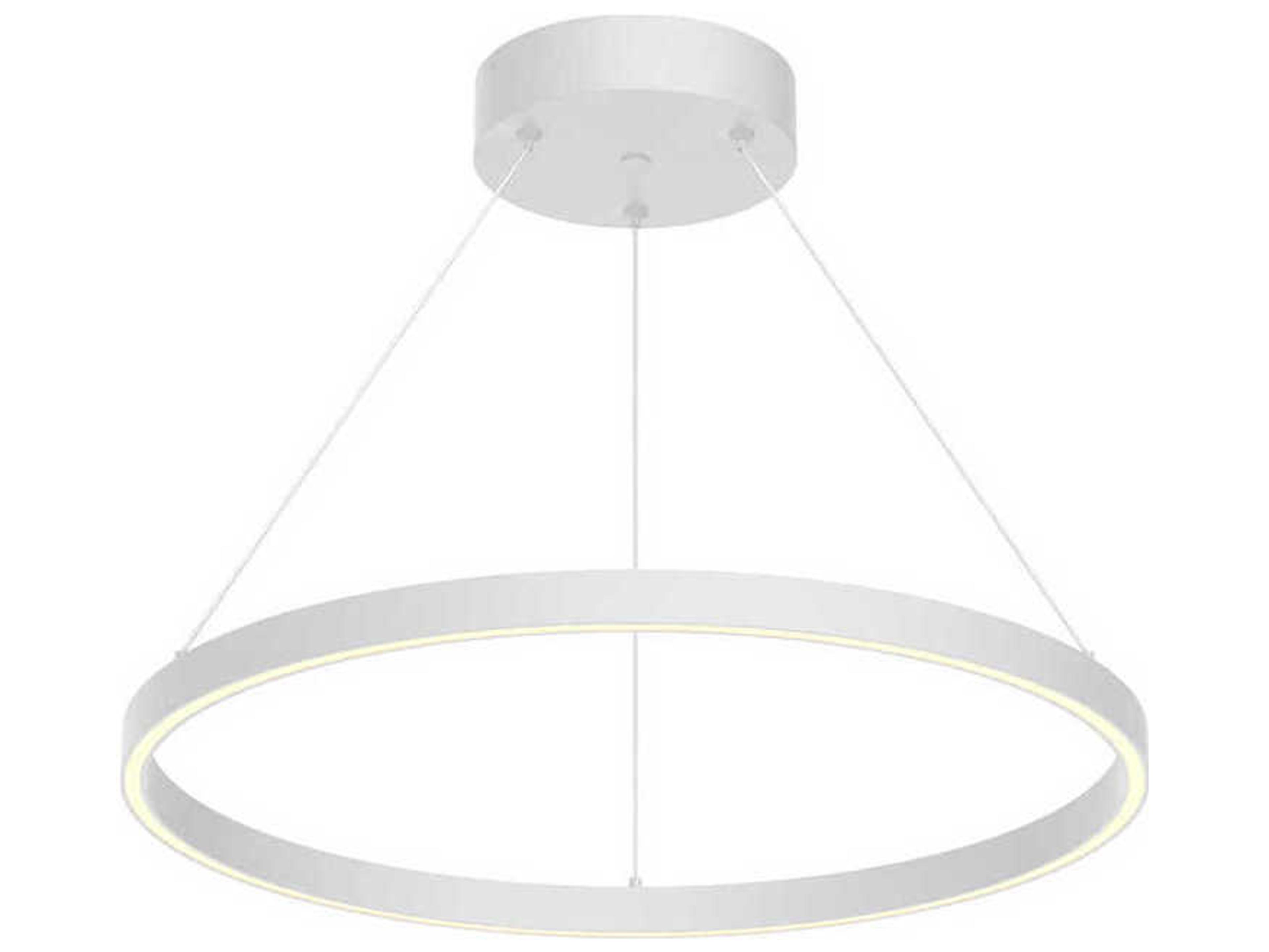 Cerchio White Round Pendant