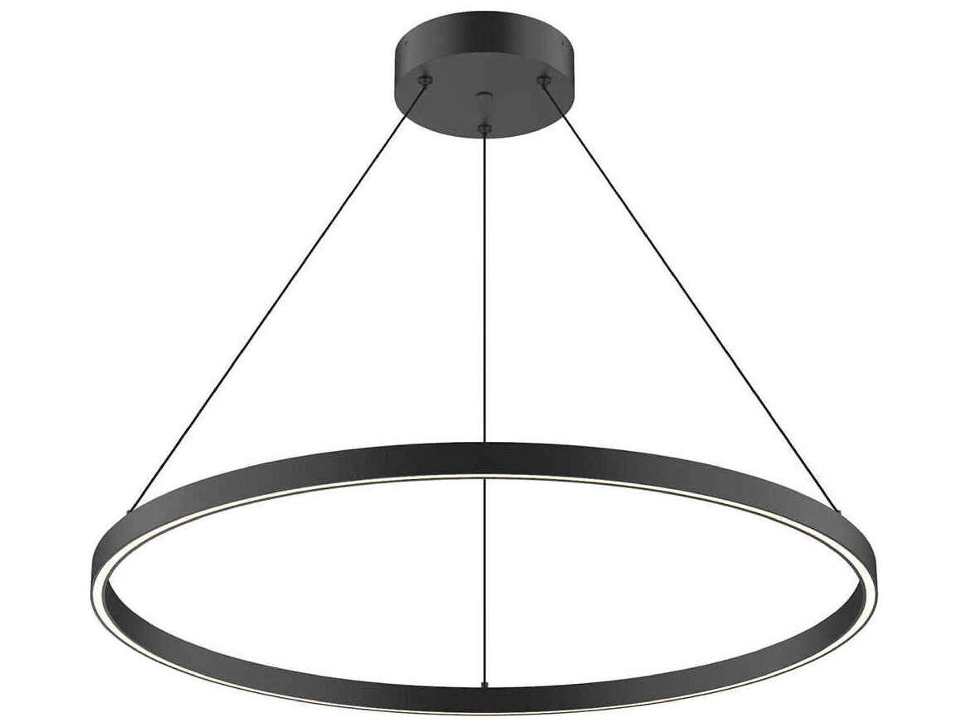 Cerchio Black Round Pendant